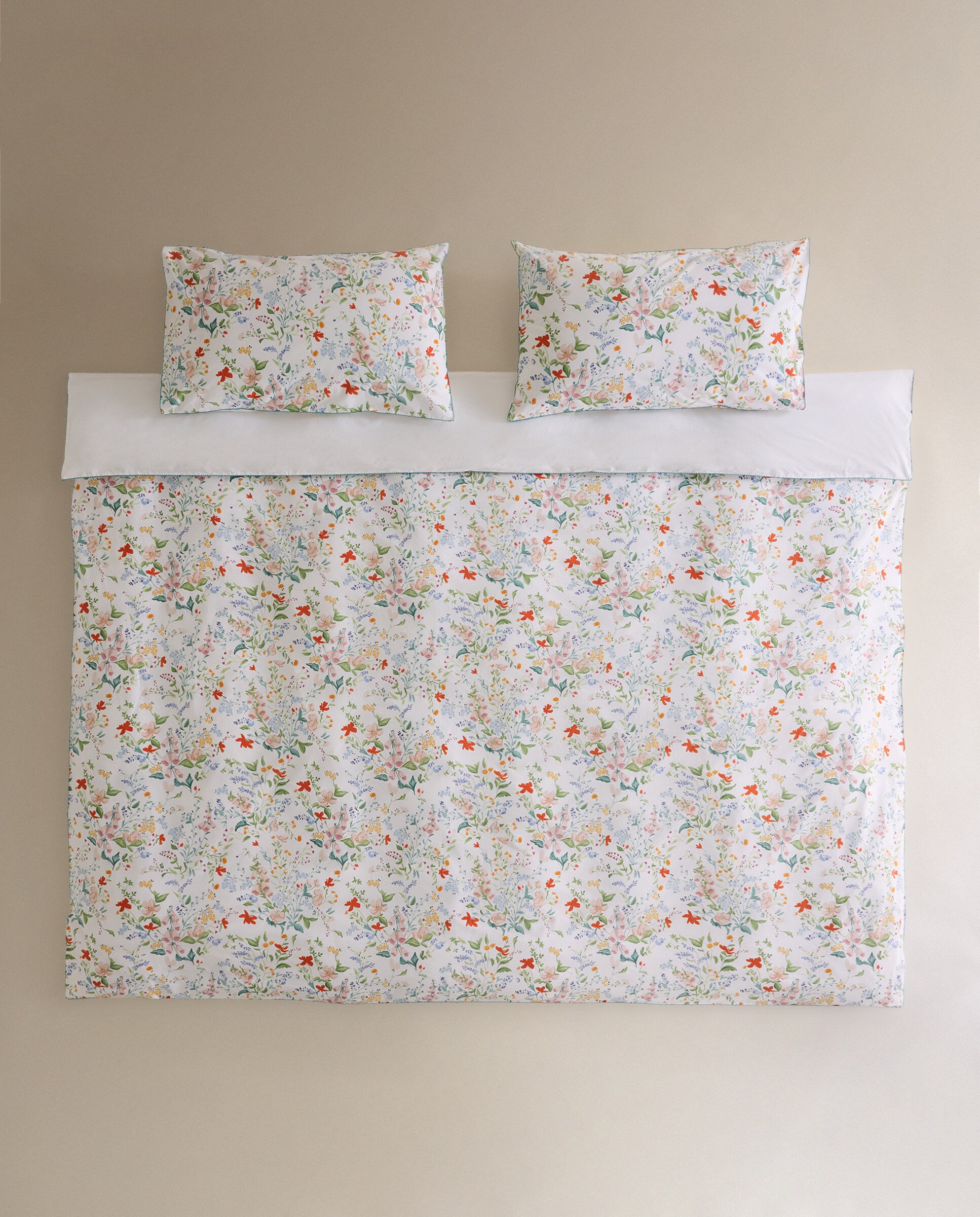 Conjunto de Capa de Edredão de Algodão Cecile Multicolor-2