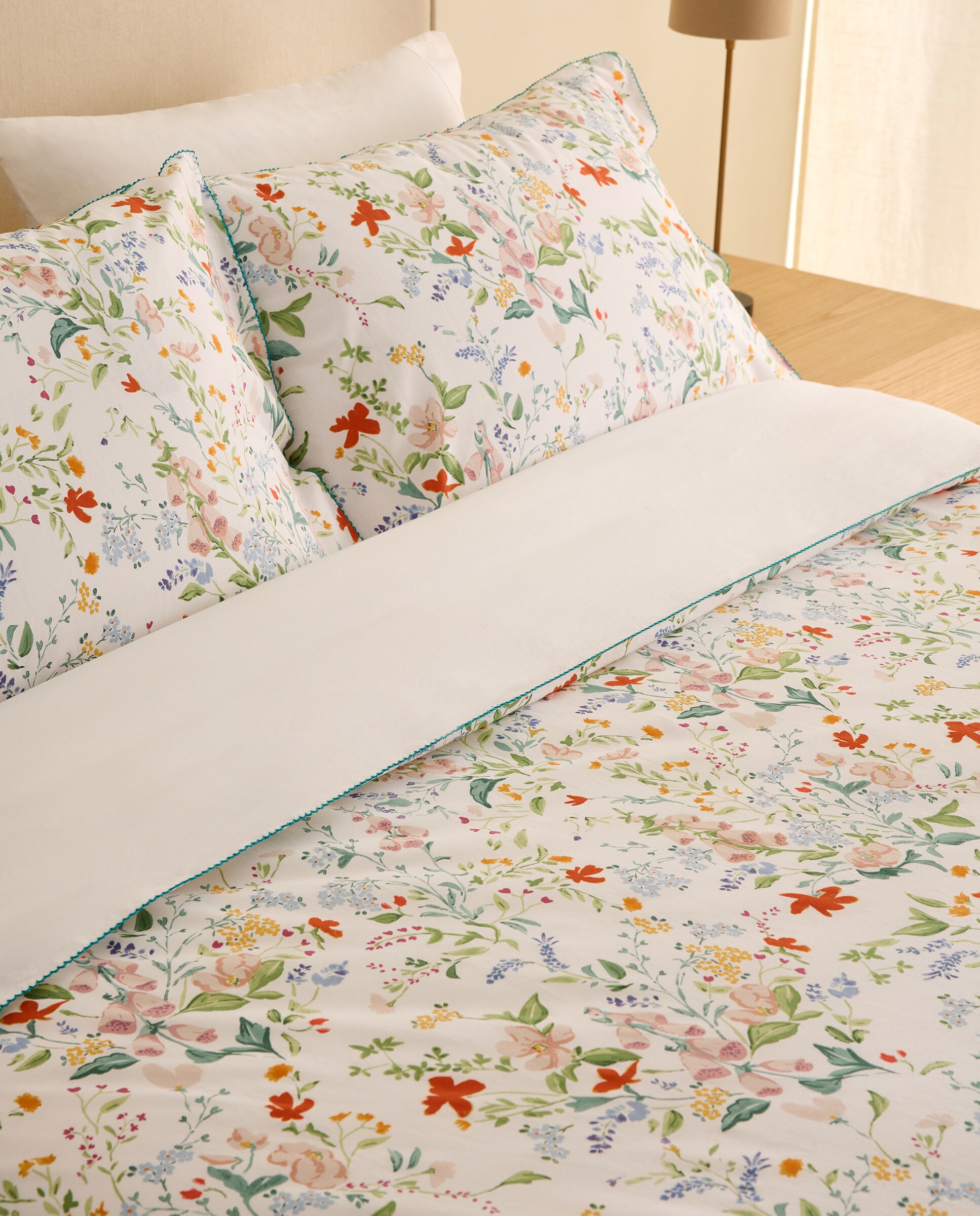 Conjunto de Capa de Edredão de Algodão Cecile Multicolor-3