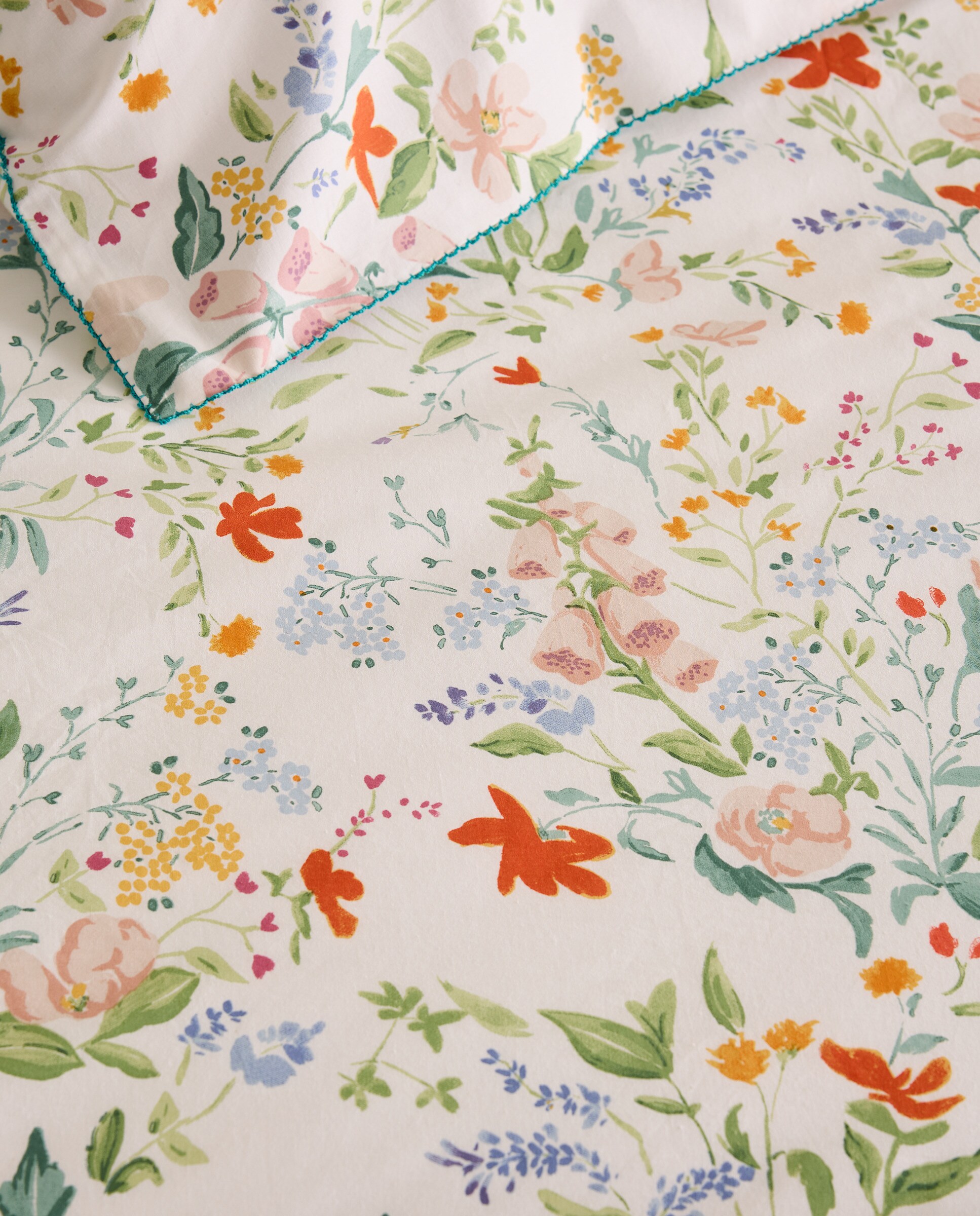 Conjunto de Capa de Edredão de Algodão Cecile Multicolor-4