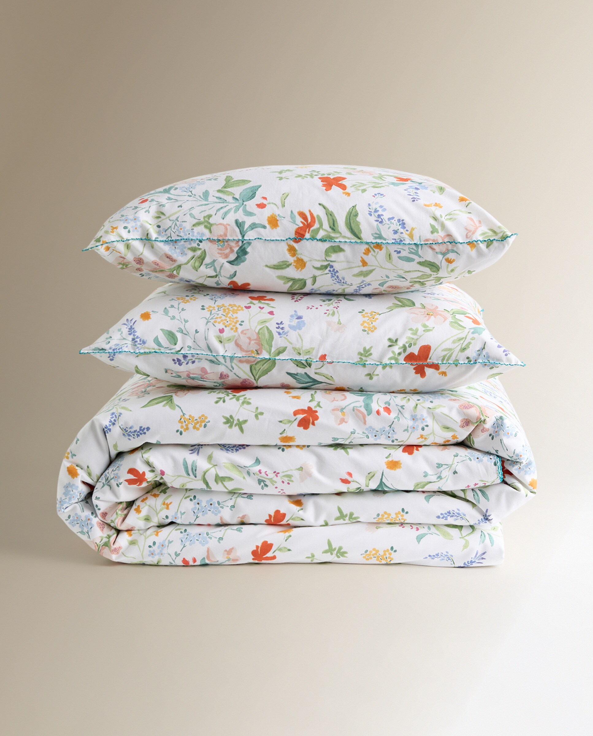 Conjunto de Capa de Edredão de Algodão Cecile Multicolor-6