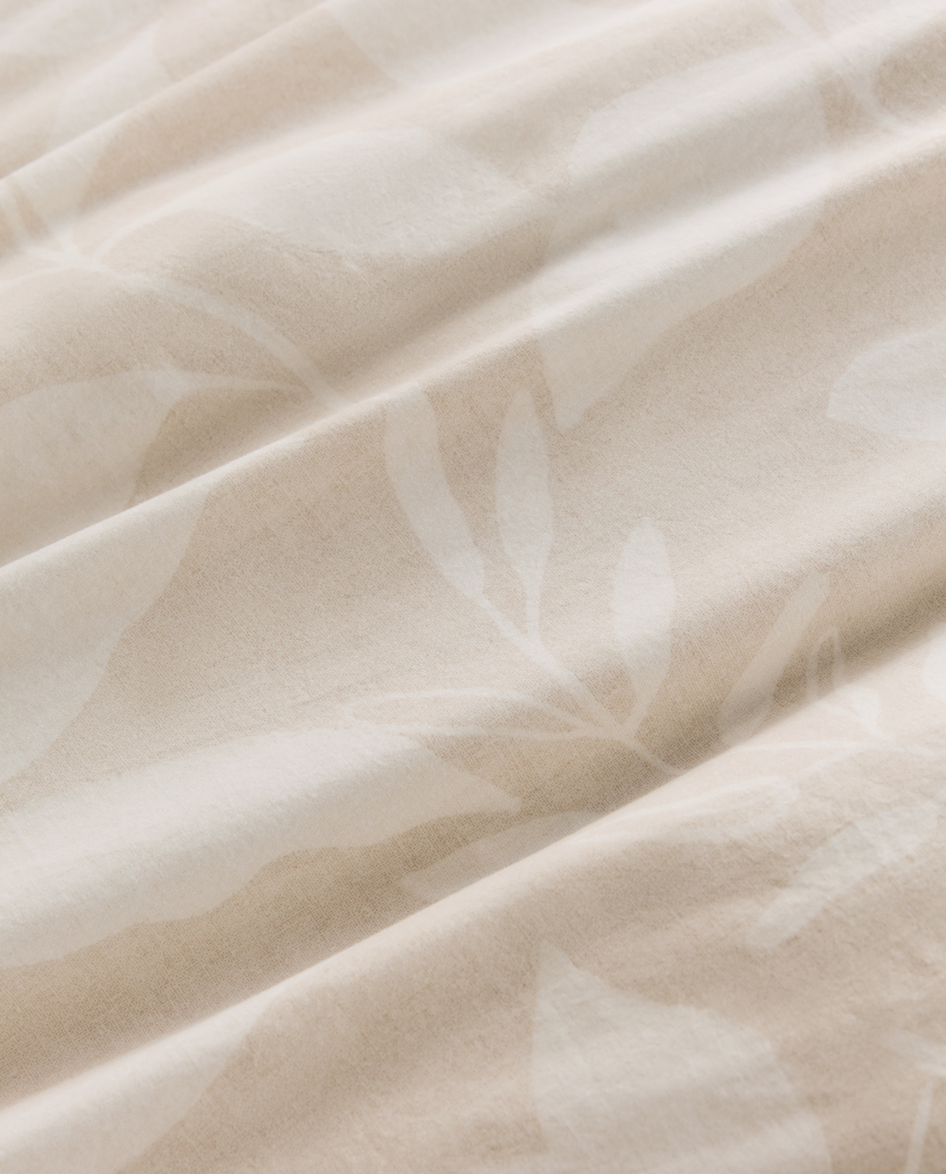 Juego de funda nórdica algodón percal Harlow - Beige Cama 180 cm Beige-4