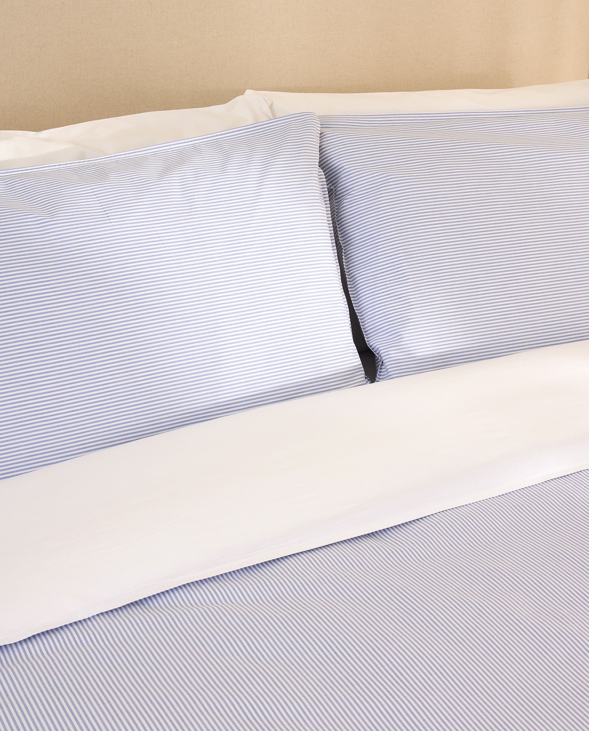 Imagen 3 de Juego de funda nórdica algodón Oxford - Azul Cama 90 cm Azul