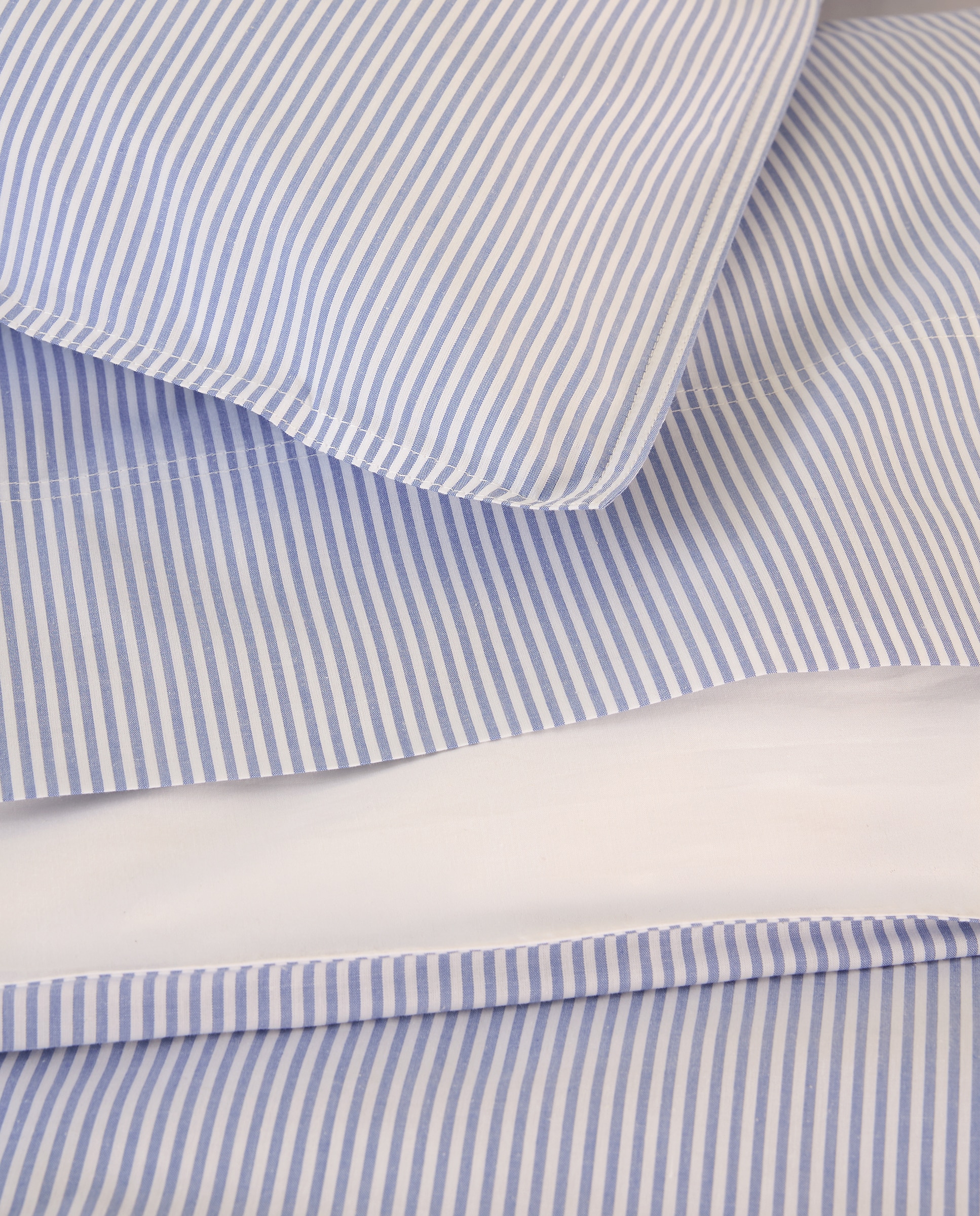 Imagen 4 de Juego de funda nórdica algodón Oxford - Azul Cama 90 cm Azul