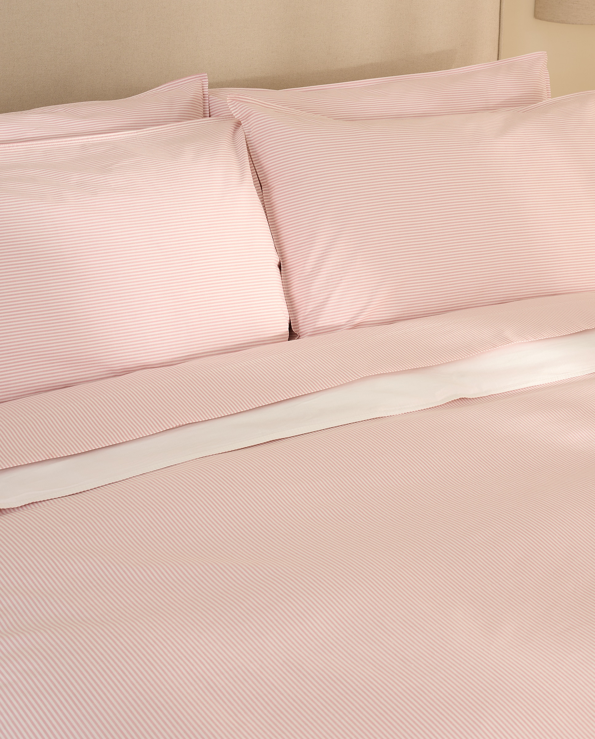 Conjunto de capa de edredão em algodão Oxford Rosa-6