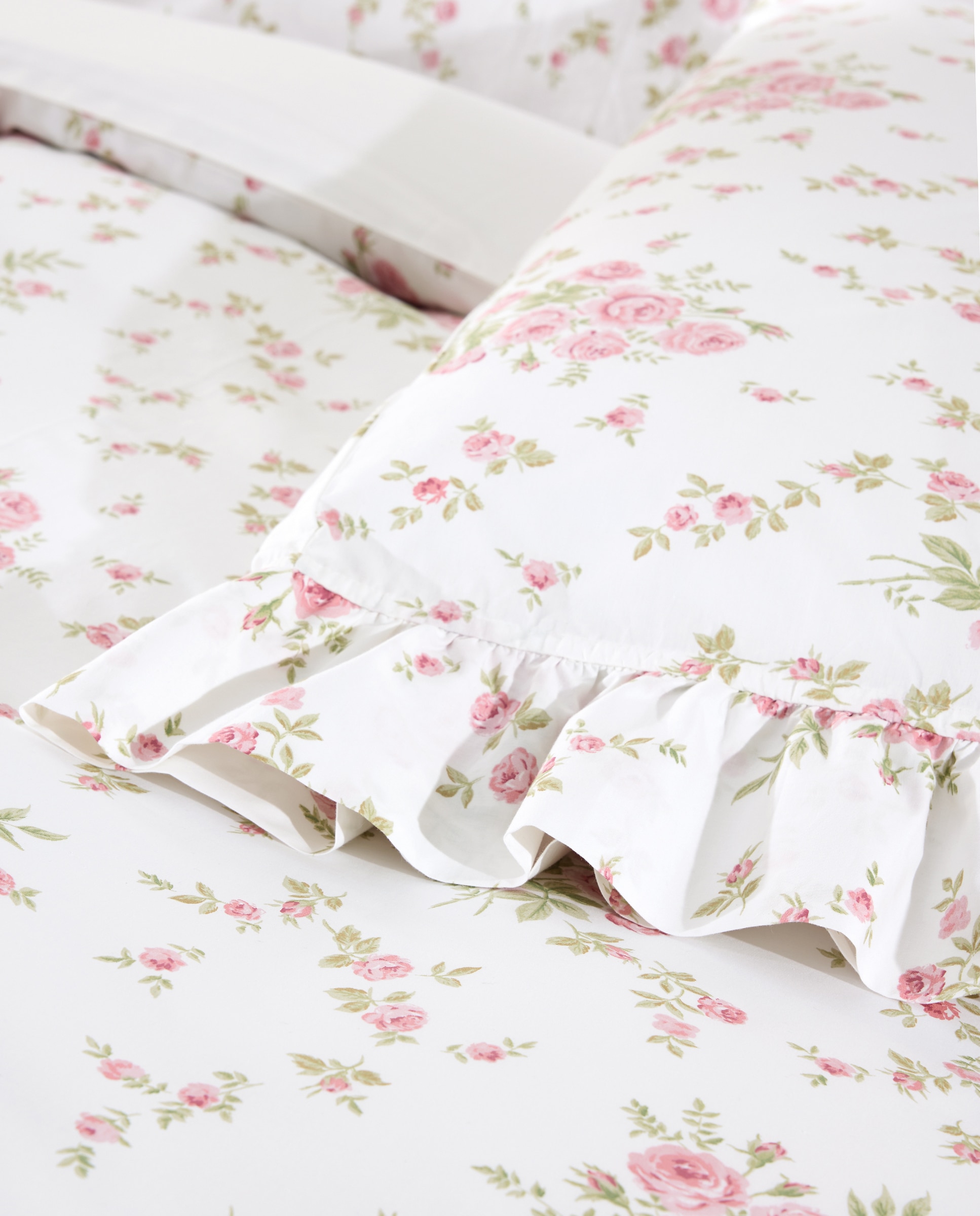 Juego de funda nórdica algodón percal Stella - Rosa Cama 180 cm Rosa-4