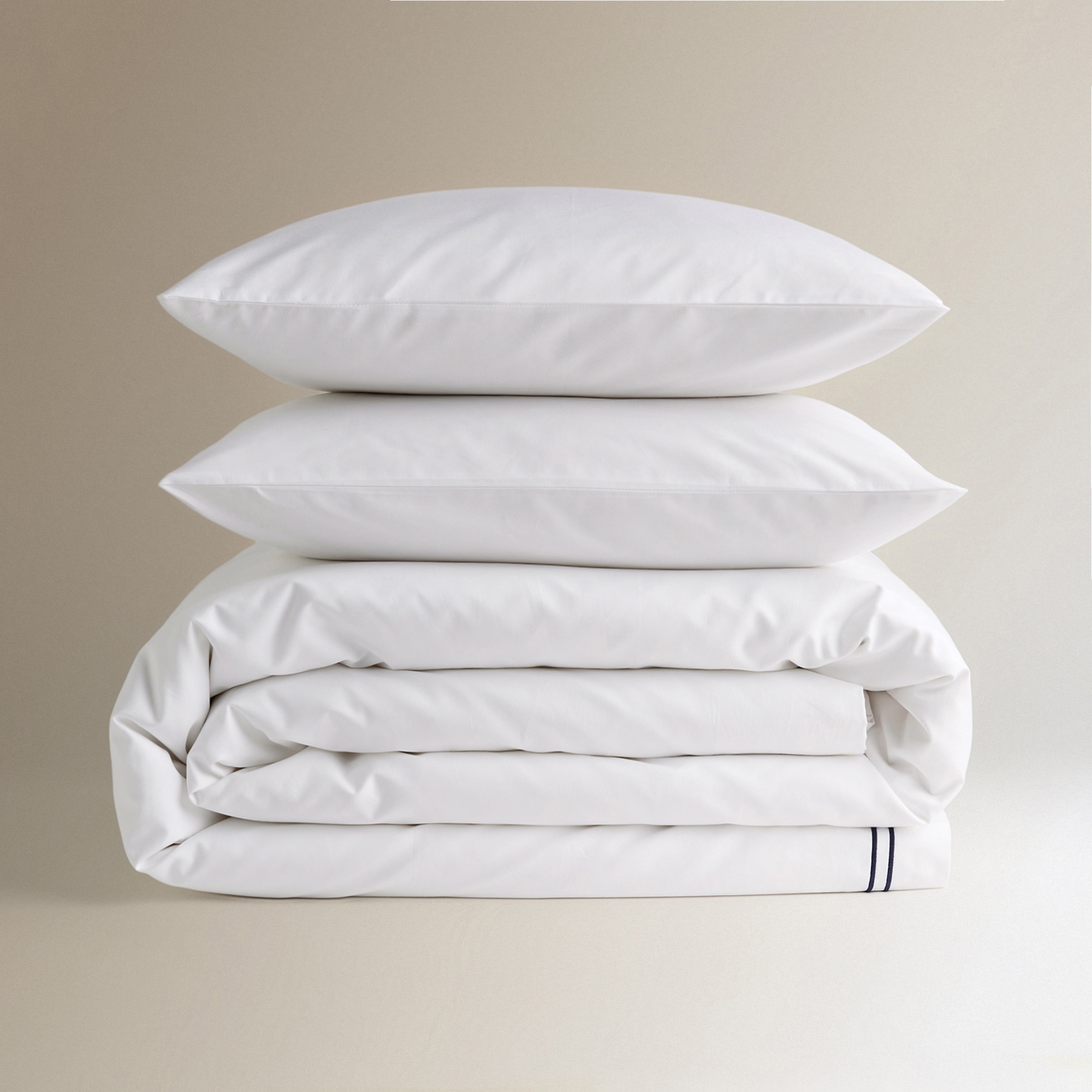 Juego de funda nórdica percal algodón egipcio 400 hilos Hotel El Corte Inglés - Marino Cama 90 cm Marino-6