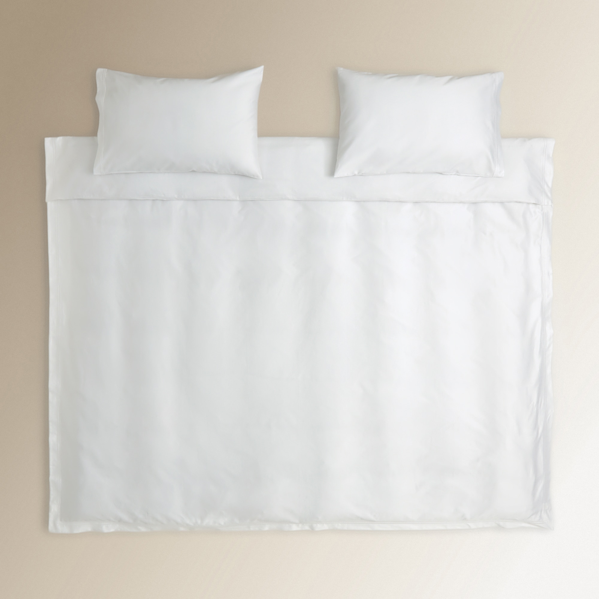 Juego de funda nórdica algodón egipcio Satén 1000 hilos El Corte Inglés - Blanco Cama 180 cm Blanco-2