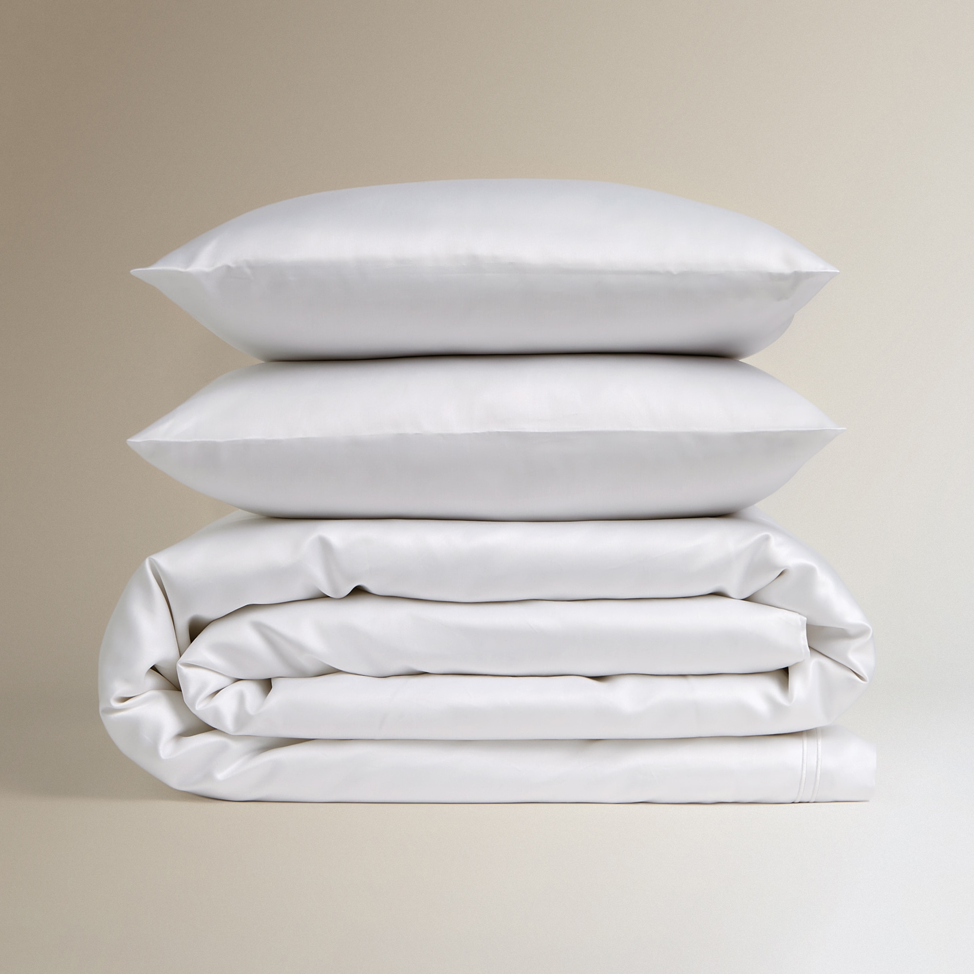 Juego de funda nórdica algodón egipcio Satén 1000 hilos El Corte Inglés - Blanco Cama 180 cm Blanco-6