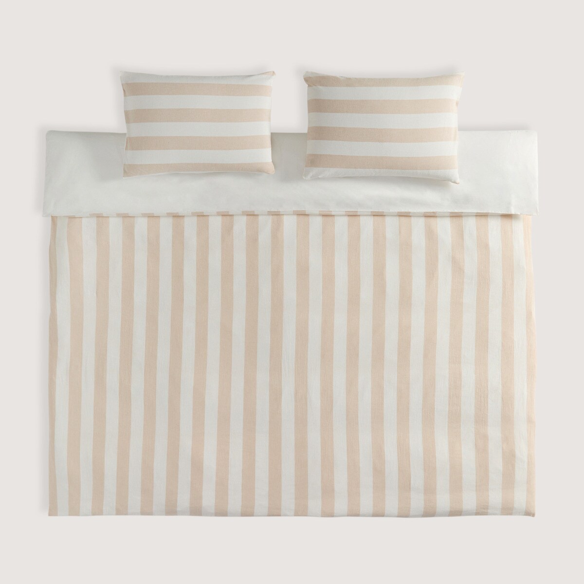 Juego de funda nórdica lino y algodón Orson El Corte Inglés - Beige Cama 90 cm Beige-6