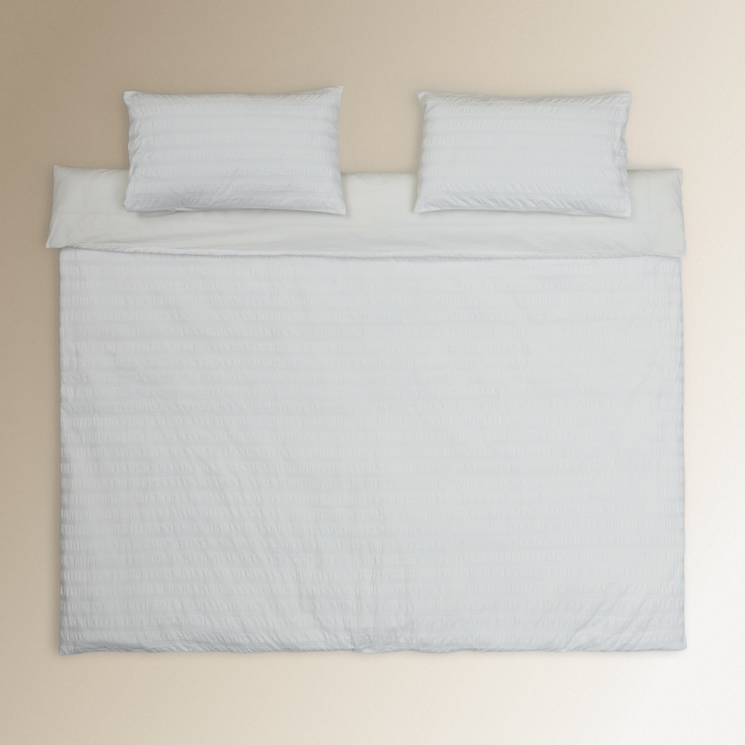 Conjunto de Capa de Edredão de Algodão Mara Branco-2