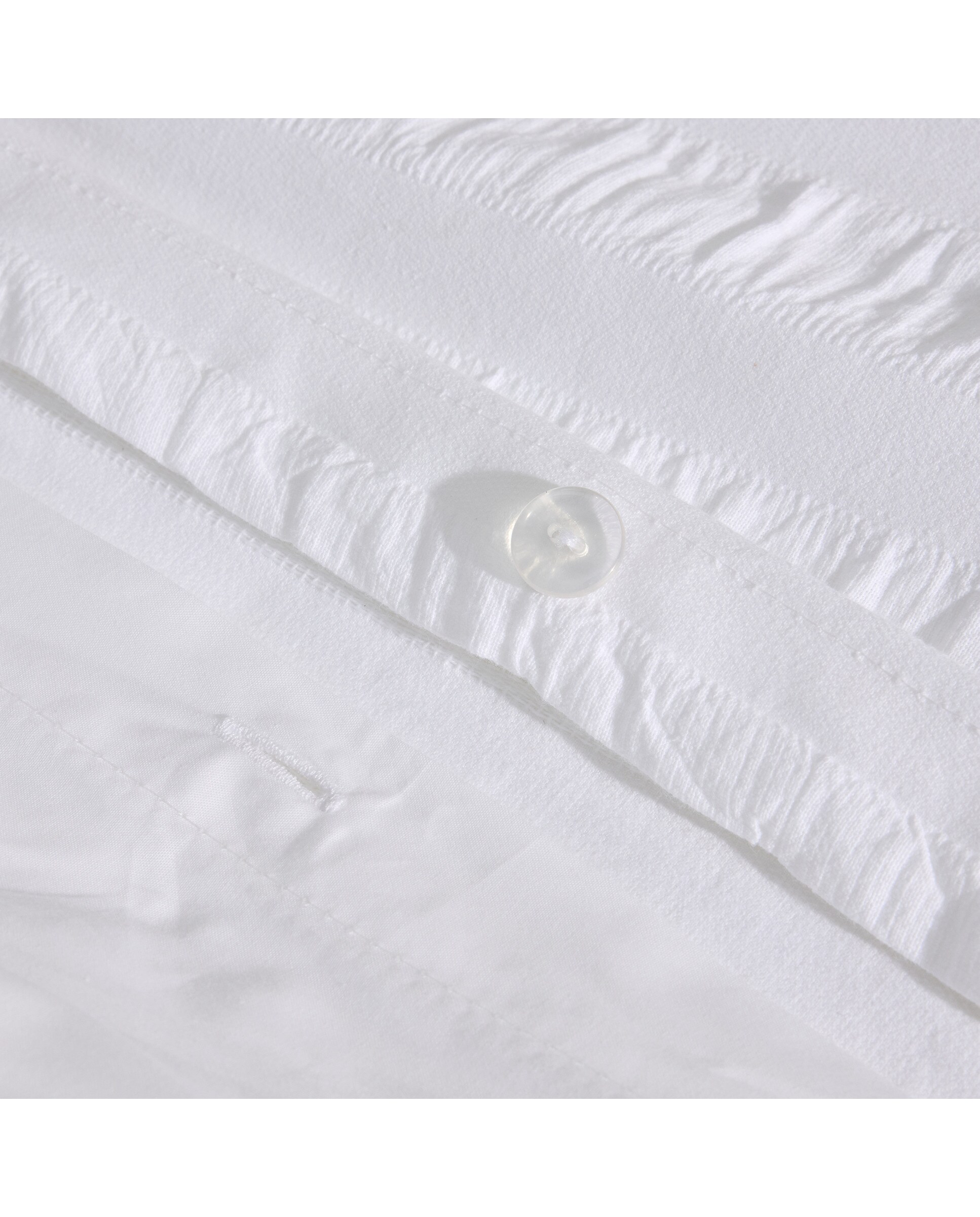 Conjunto de Capa de Edredão de Algodão Mara Branco-5