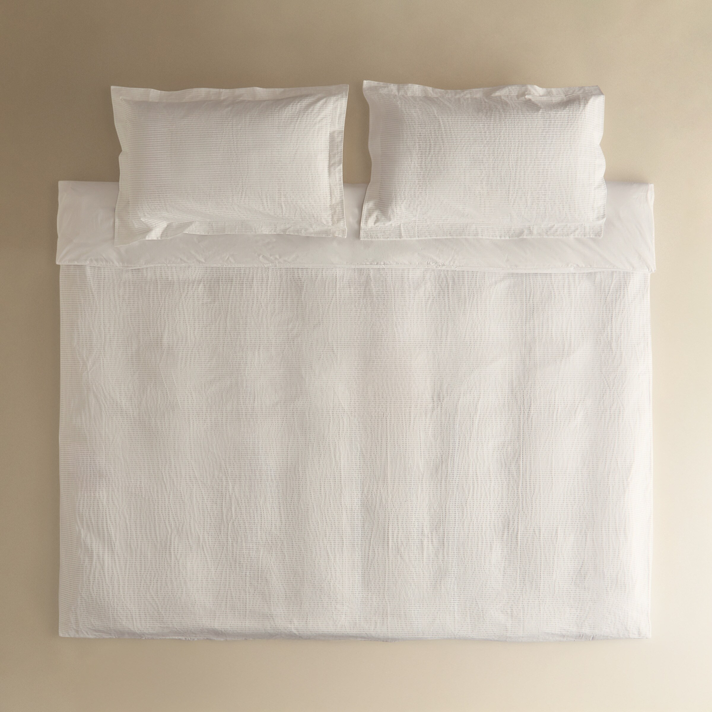 Juego de funda nórdica algodón Baume - Blanco Cama 150 cm Blanco-2