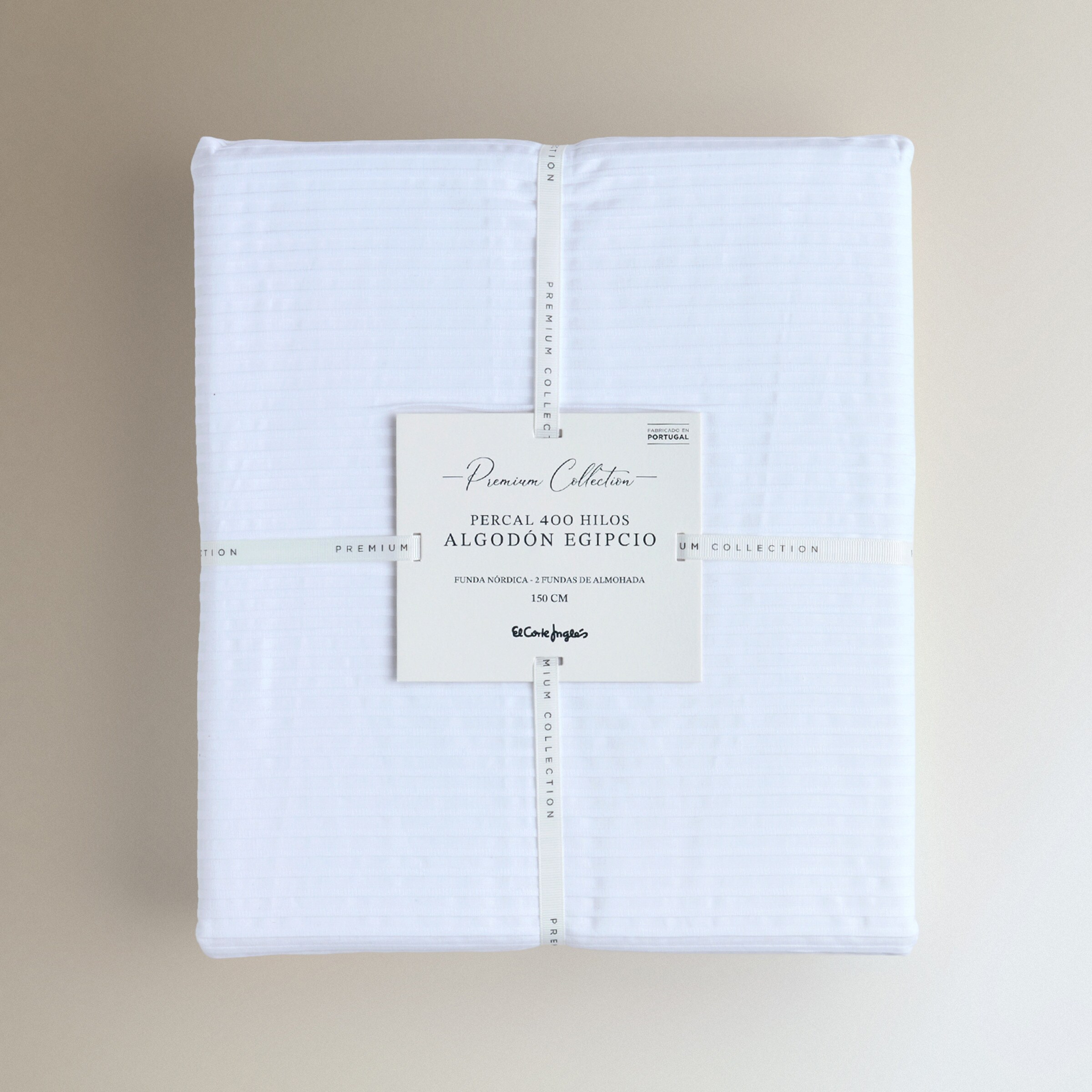 Juego de funda nórdica algodón Baume - Blanco Cama 150 cm Blanco-5