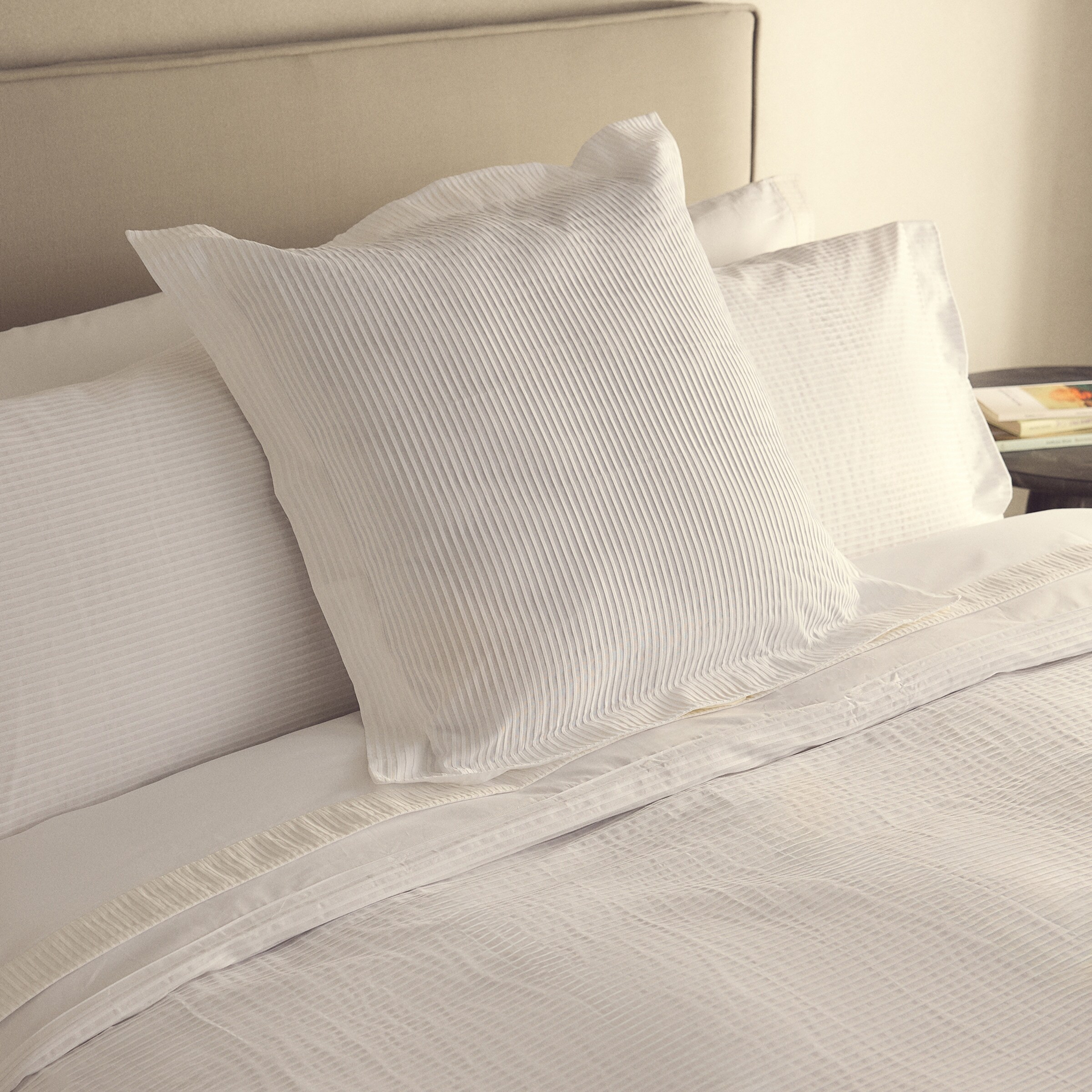 Juego de funda nórdica algodón Baume - Blanco Cama 150 cm Blanco-6