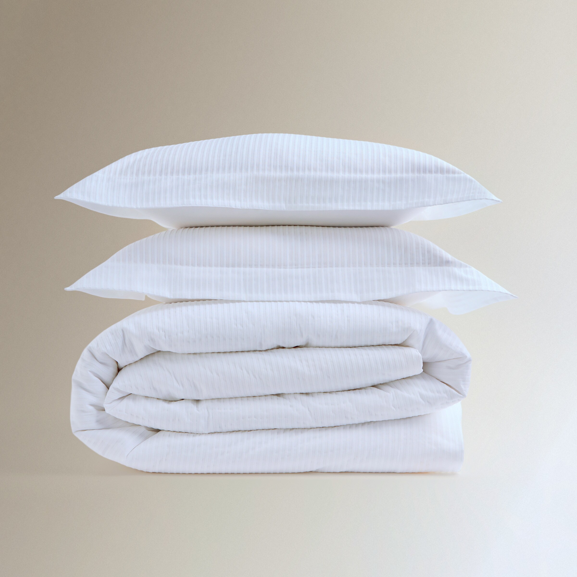 Juego de funda nórdica algodón Baume - Blanco Cama 150 cm Blanco-7