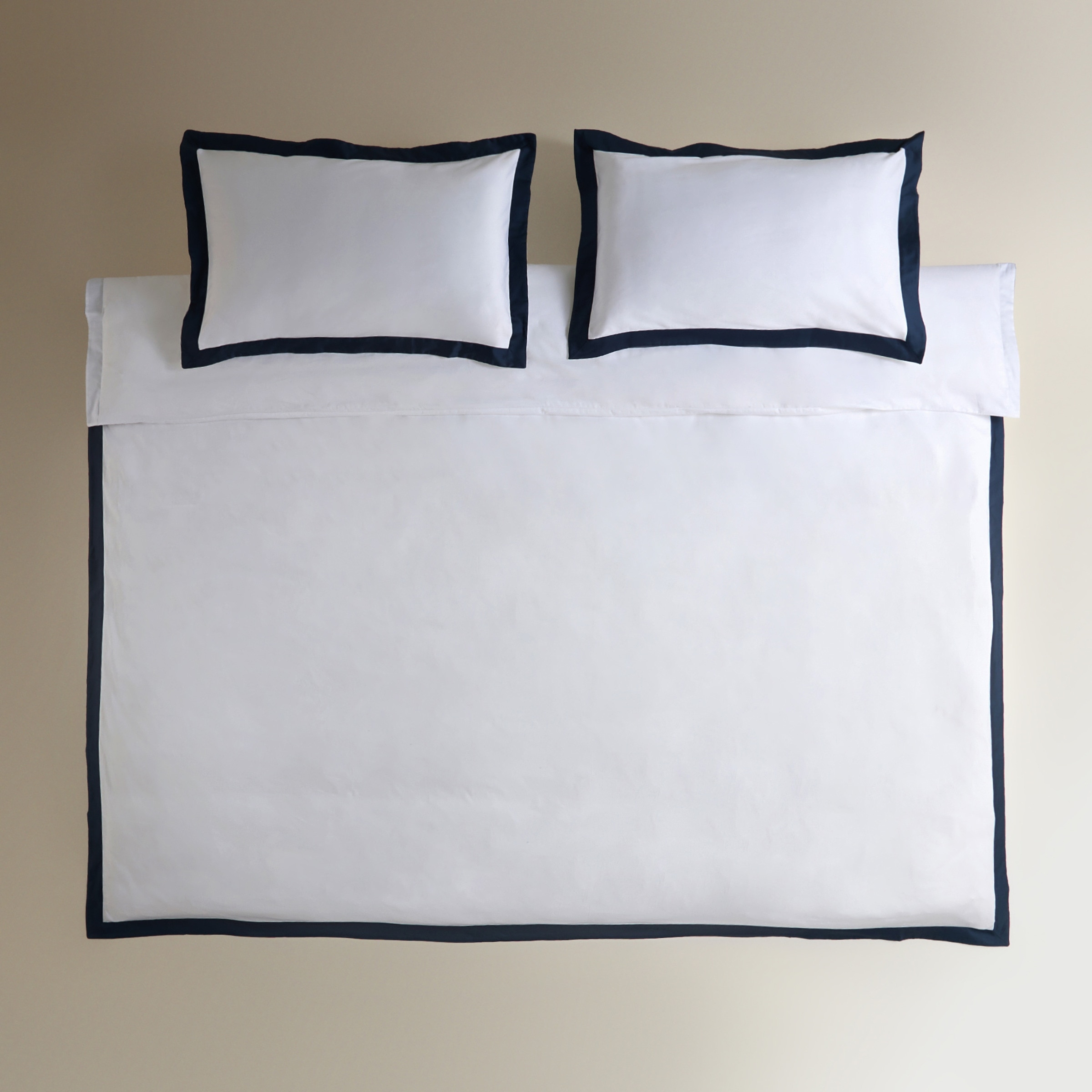 Funda nórdica algodón satén Avenue - Azul marino Cama 90 cm Azul marino-2