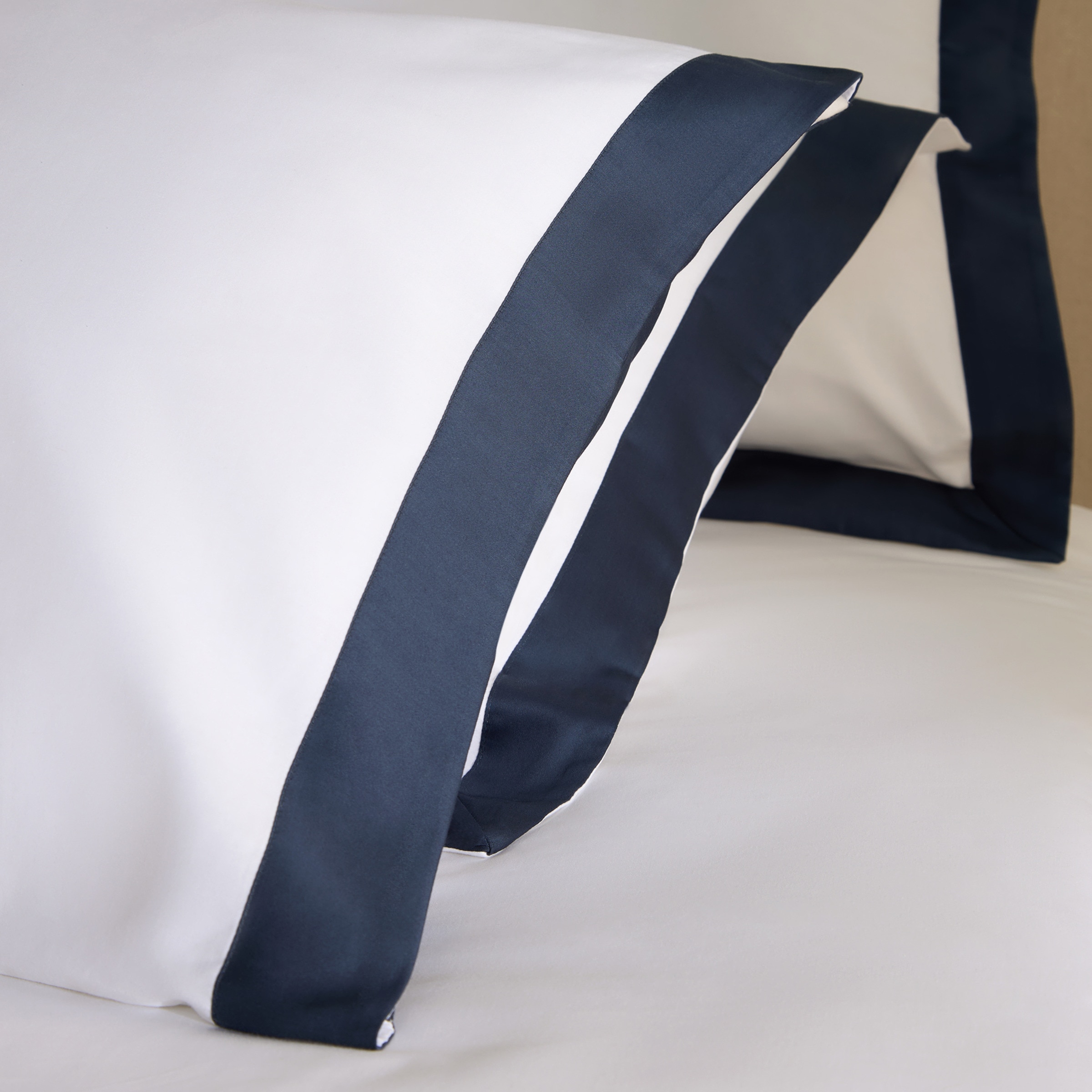 Funda nórdica algodón satén Avenue - Azul marino Cama 90 cm Azul marino-4