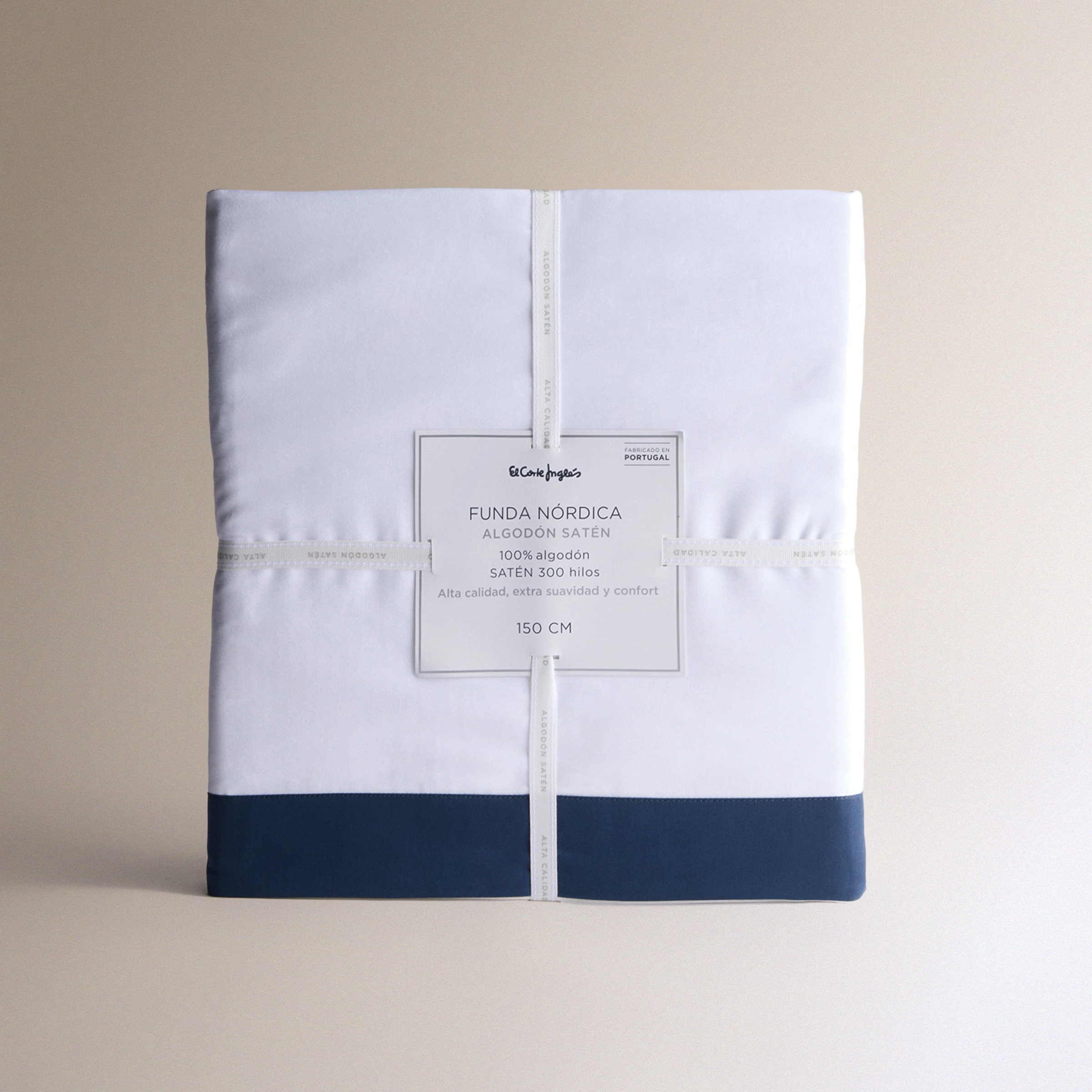 Funda nórdica algodón satén Avenue - Azul marino Cama 90 cm Azul marino-8
