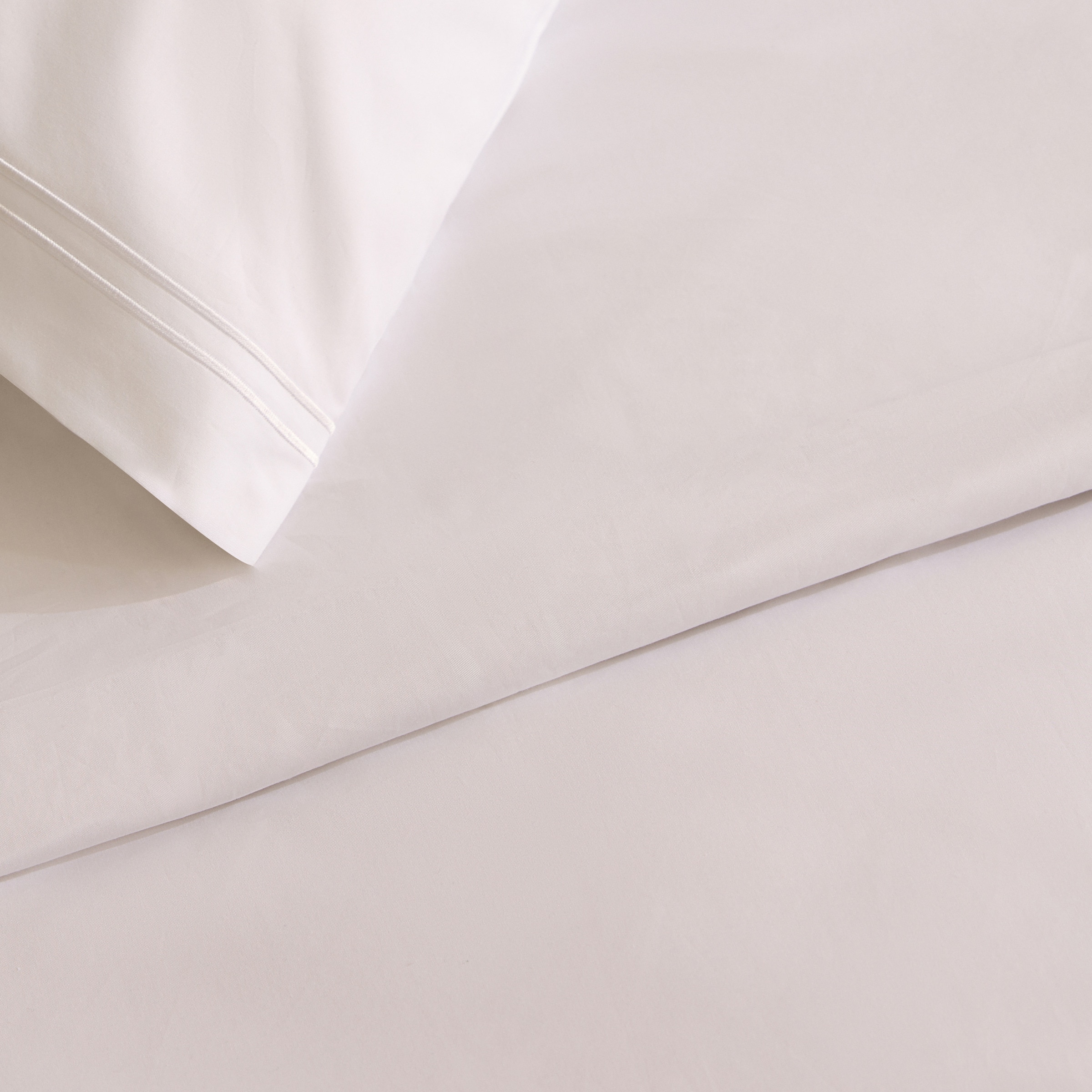 Juego de funda nórdica percal algodón egipcio 400 hilos Hotel El Corte Inglés - Blanco Cama 90 cm Blanco-4