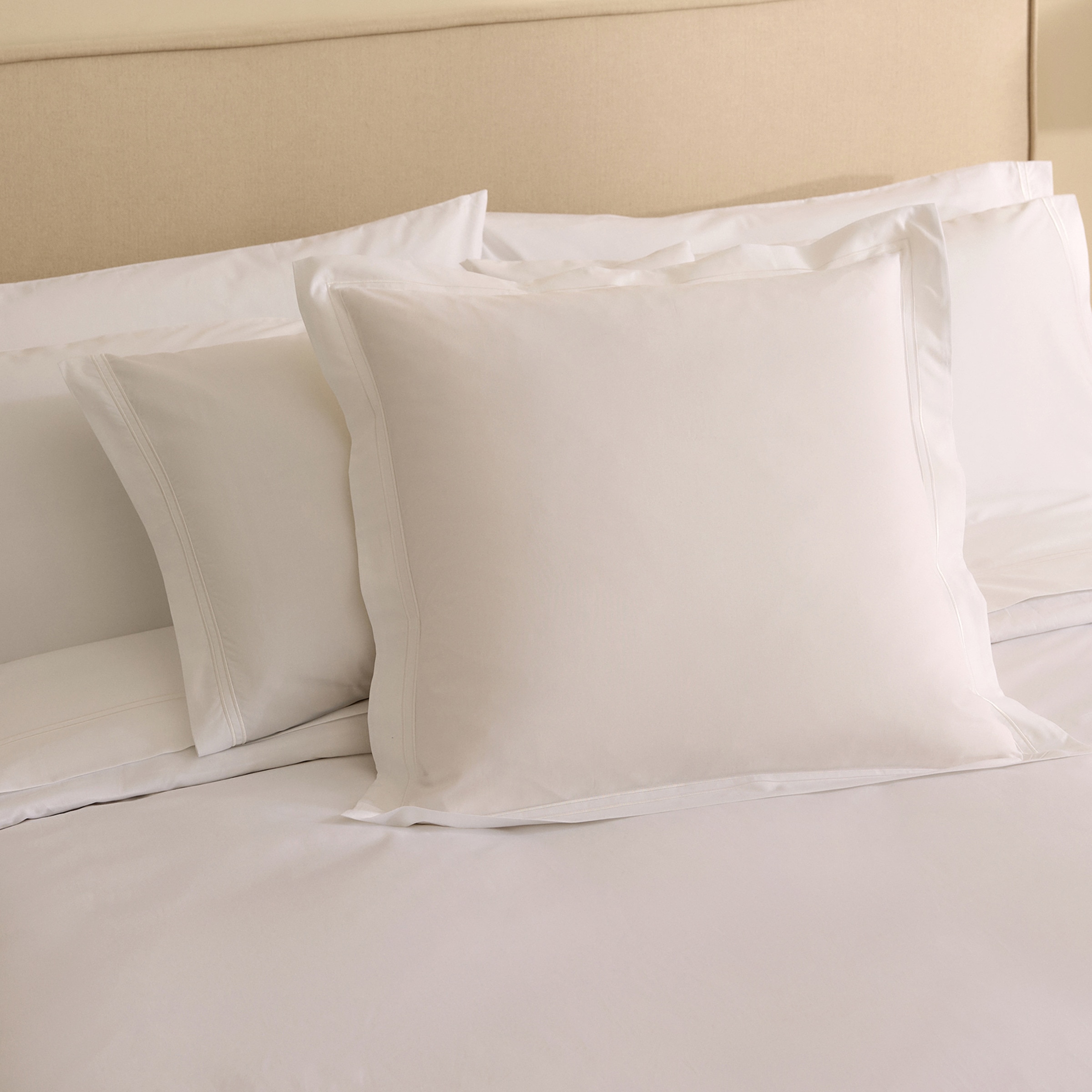 Juego de funda nórdica percal algodón egipcio 400 hilos Hotel El Corte Inglés - Blanco Cama 90 cm Blanco-7