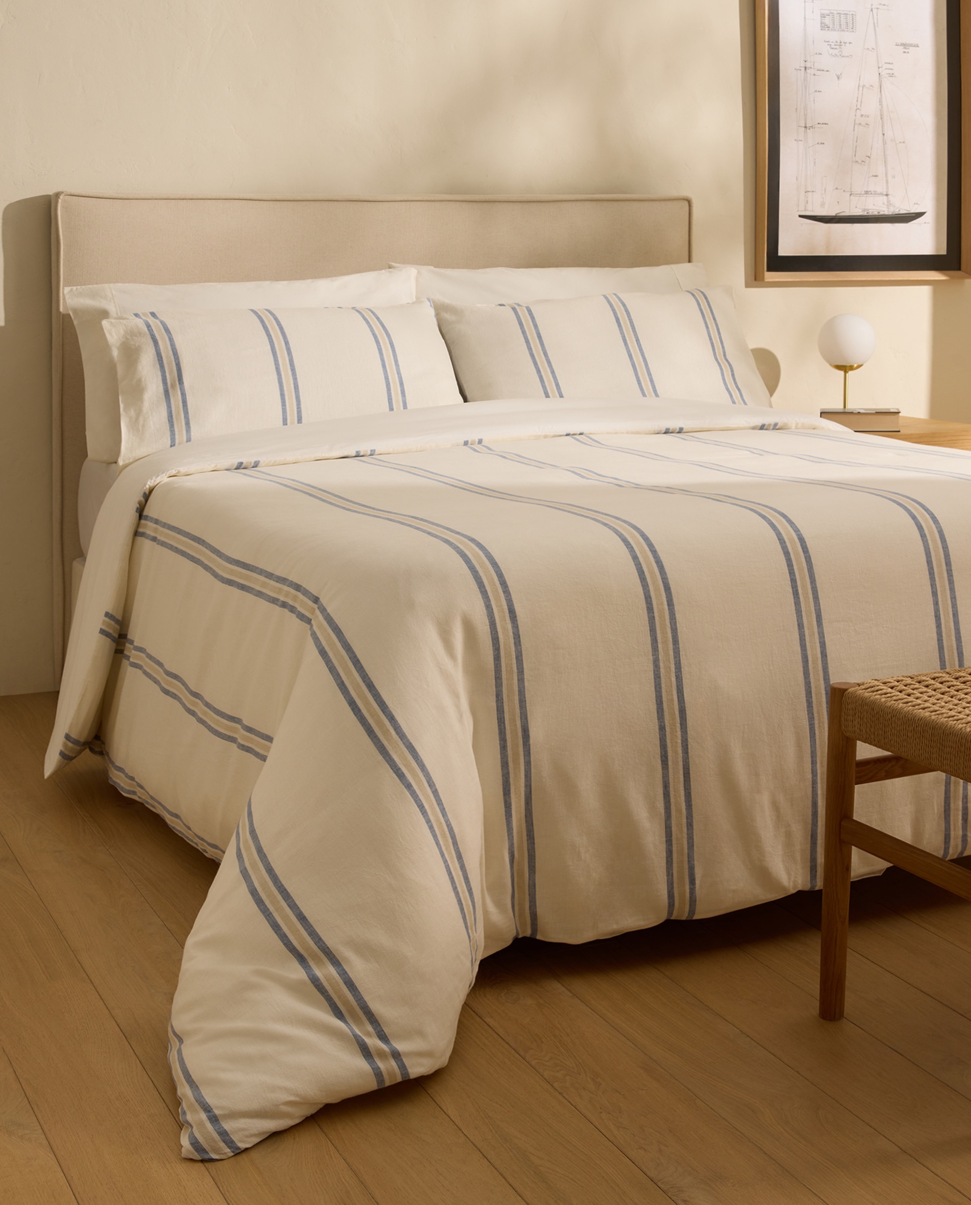 Imagem 0 de Conjunto Capa de Edredão em Linho e Algodão River