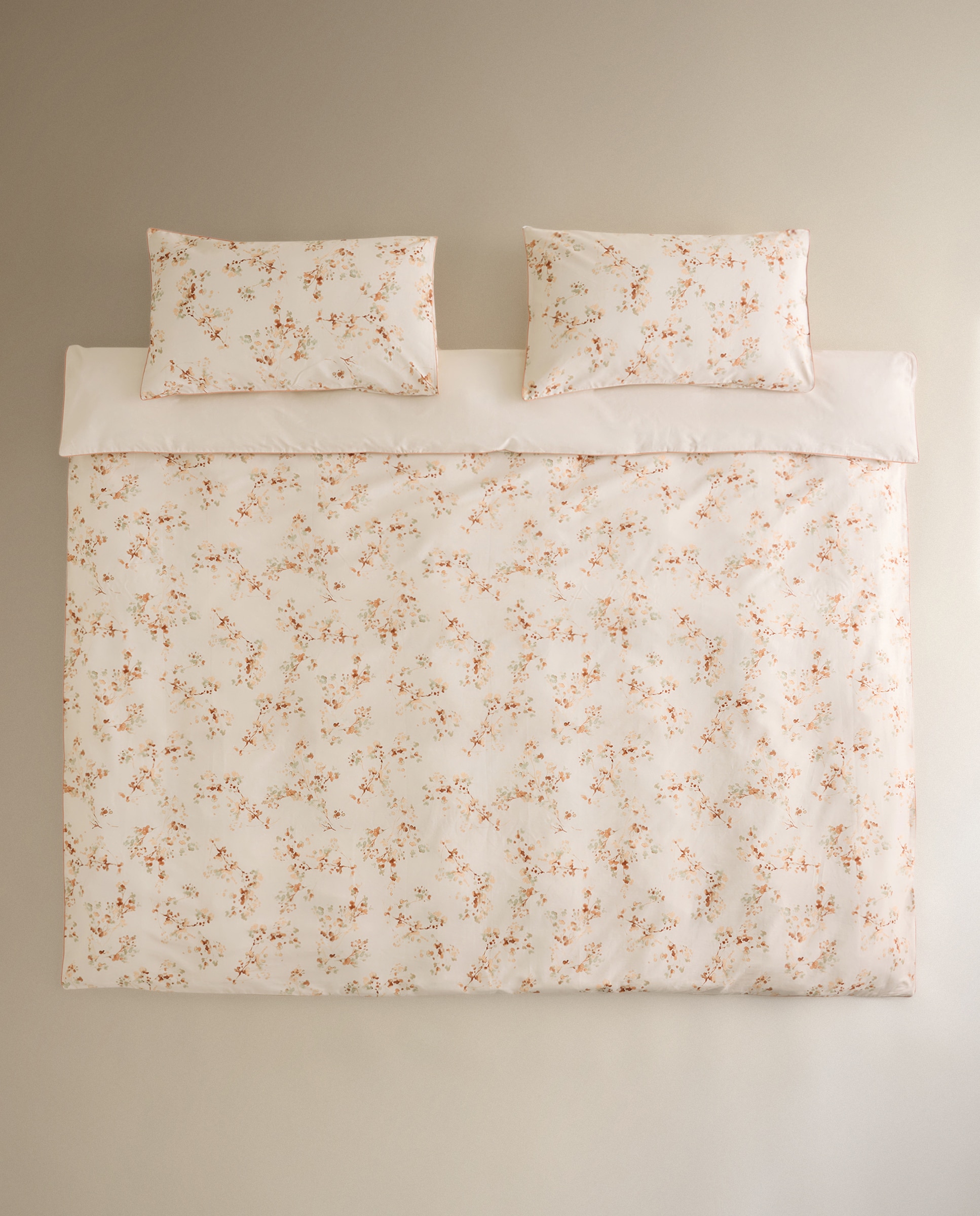 Conjunto de Capa de Edredão de Algodão Terrain Multicolor-2