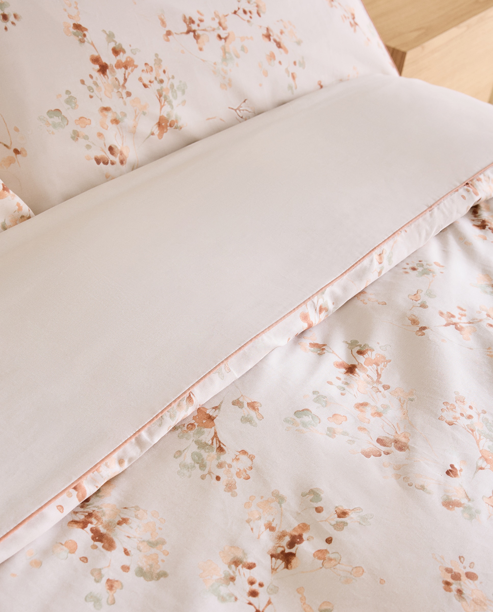 Conjunto de Capa de Edredão de Algodão Terrain Multicolor-3