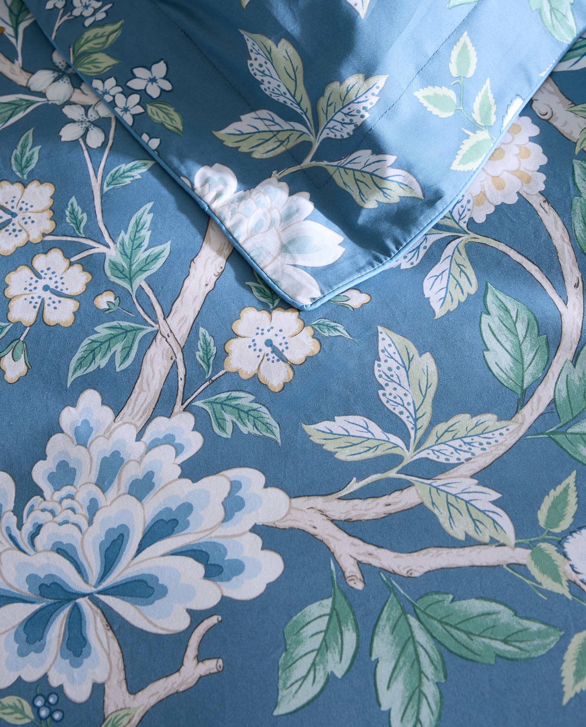 Juego de funda nórdica algodón Eiren - Azul Cama 105 cm Azul-4