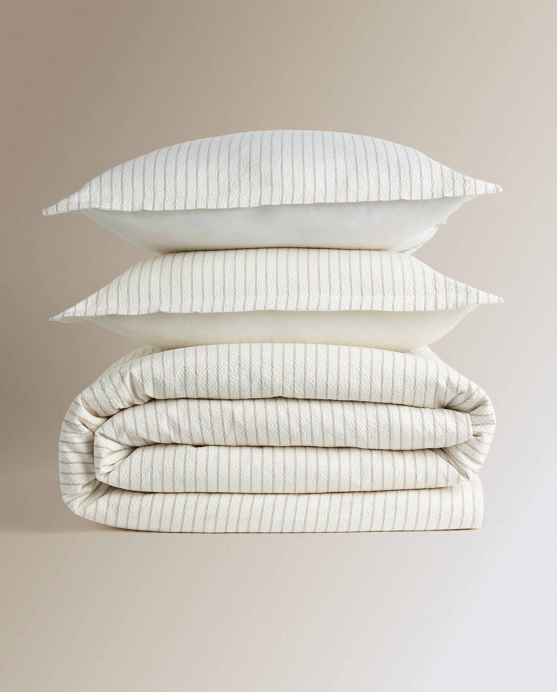Juego de funda nórdica algodón Duna - Beige Cama 135 cm Beige-6