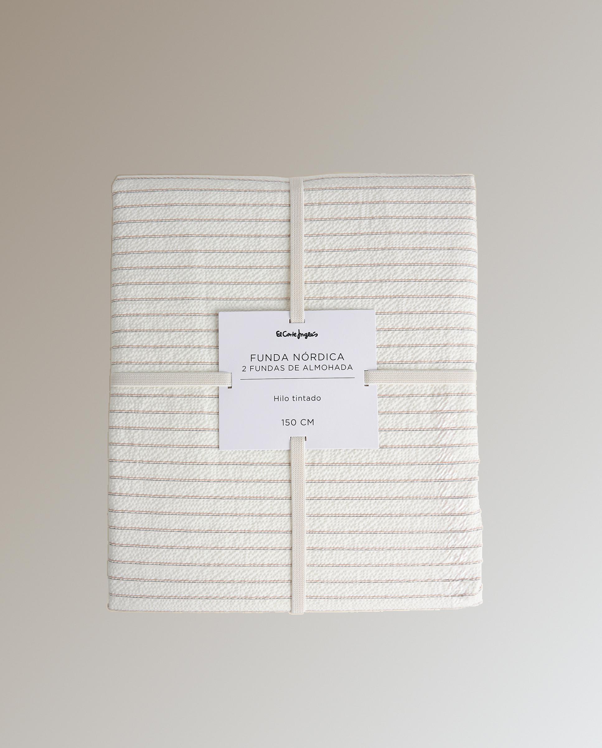 Juego de funda nórdica algodón Duna - Beige Cama 135 cm Beige-7