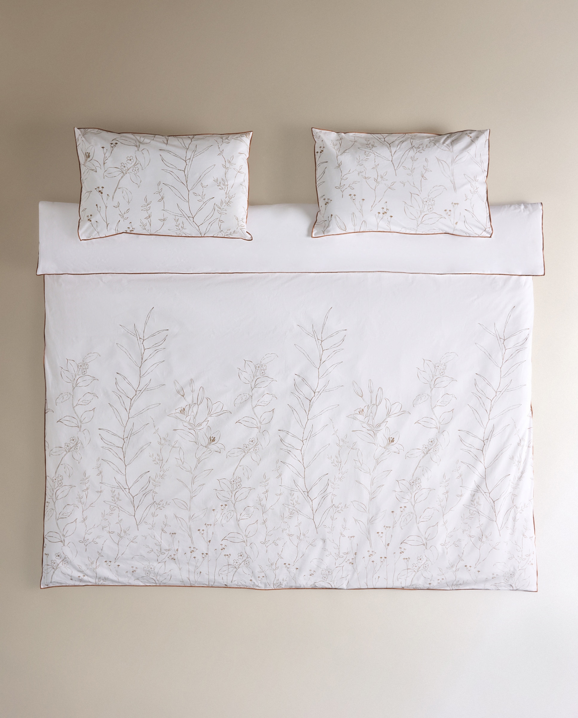 Juego de funda nórdica algodón Clay - Blanco Cama 90 cm Blanco-2