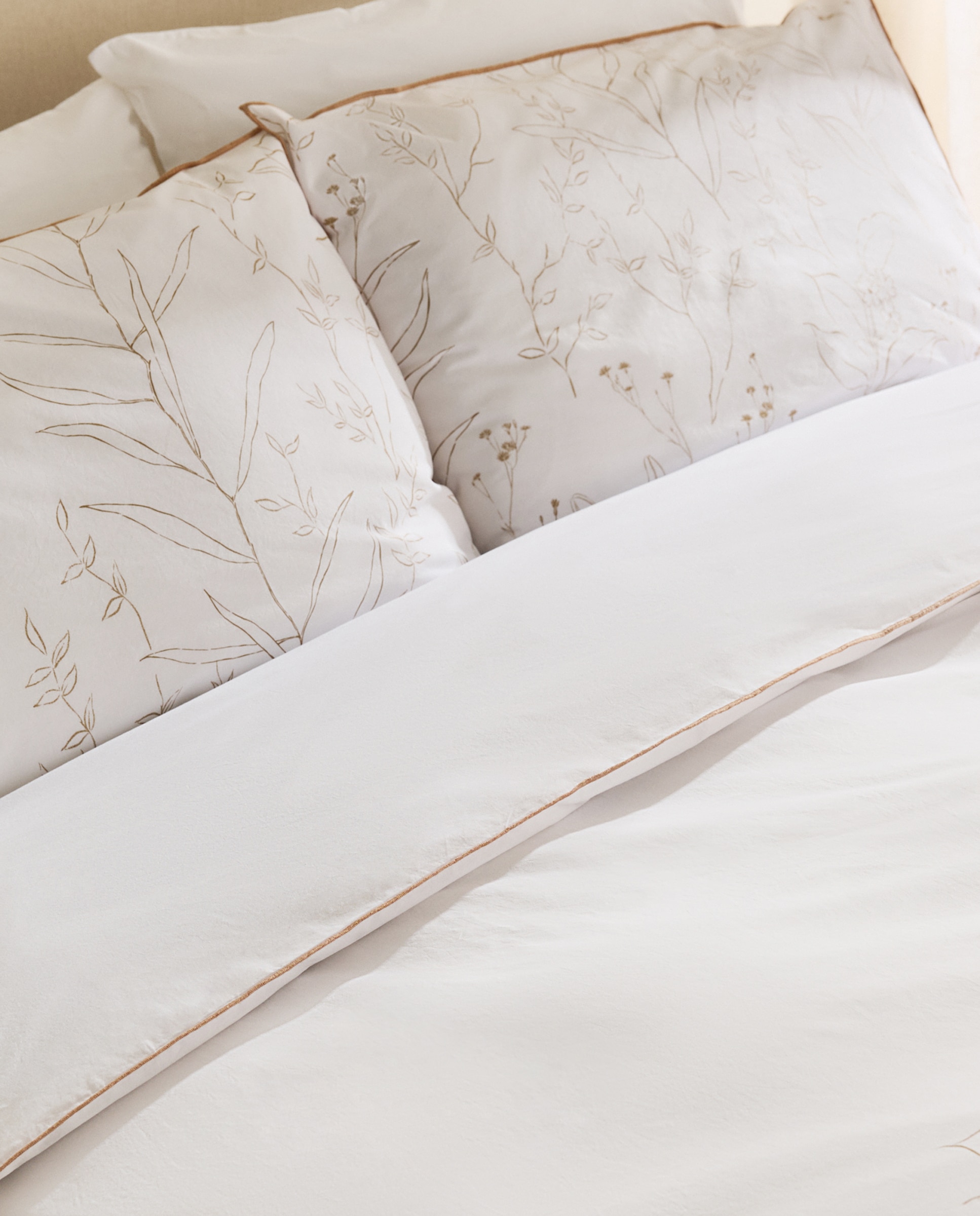 Juego de funda nórdica algodón Clay - Blanco Cama 90 cm Blanco-3