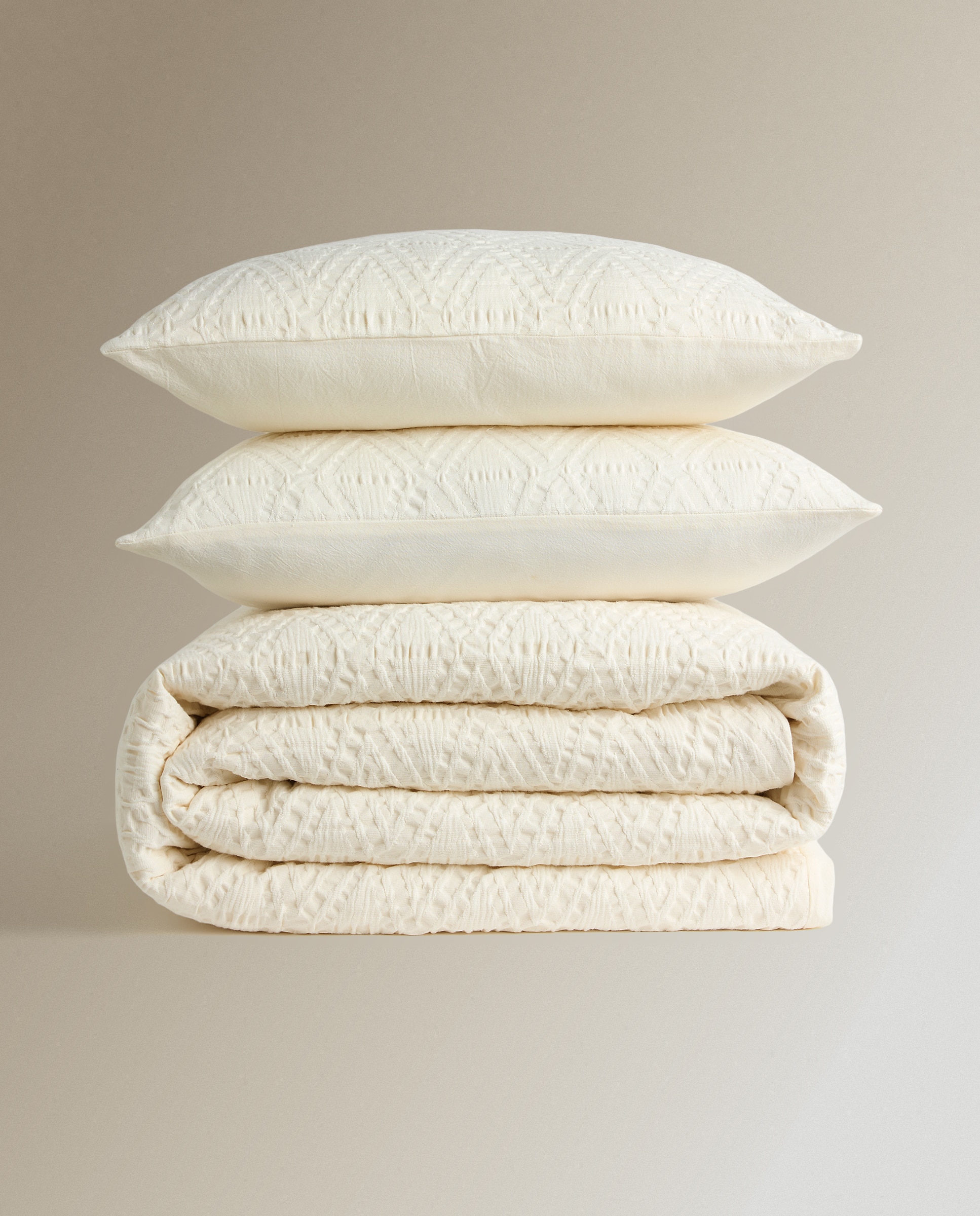 Juego de funda nórdica algodón Maxim - Crudo Cama 180 cm Crudo-6