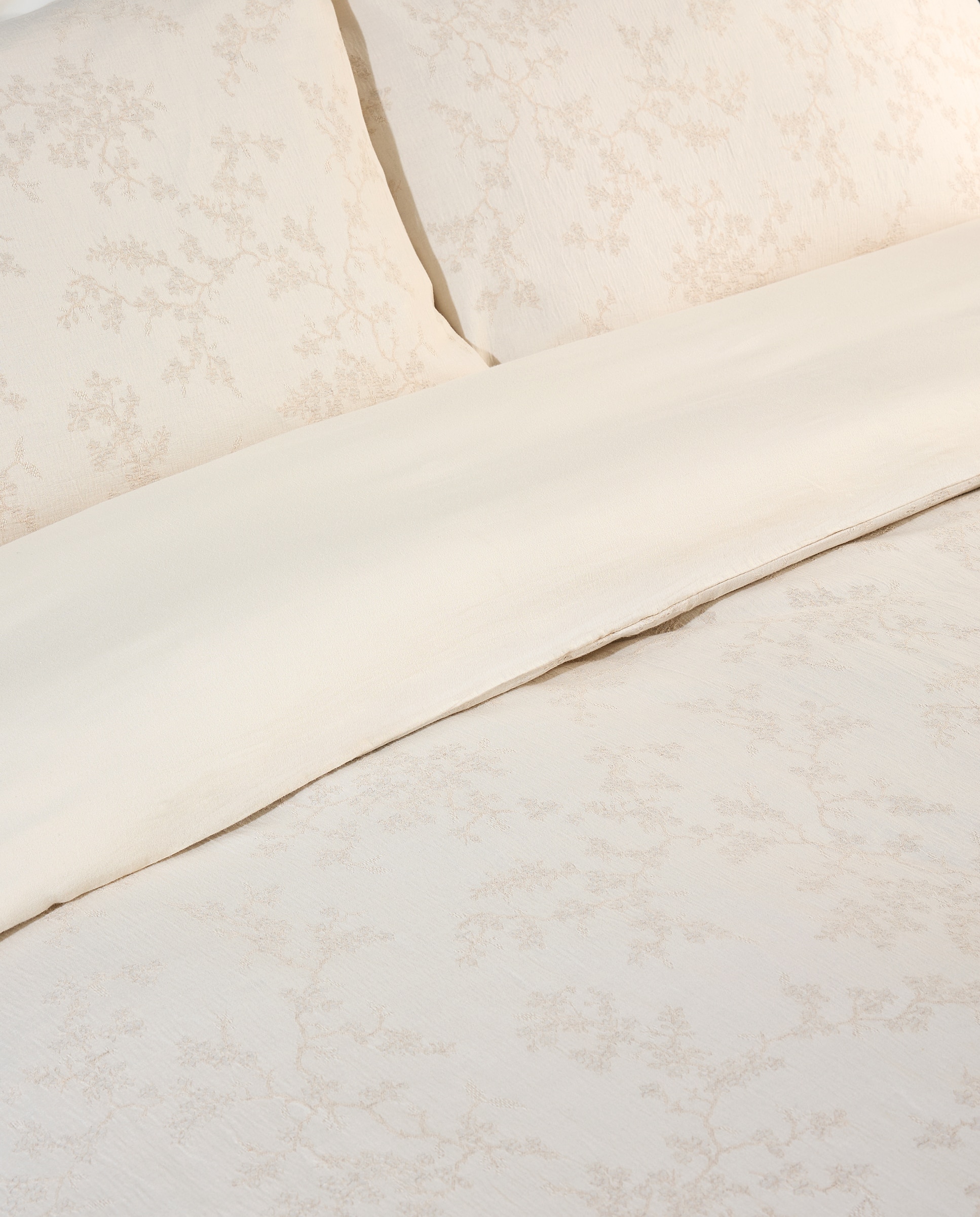 Juego de funda nórdica algodón y lino Madox - Beige Cama 180 cm Beige-3