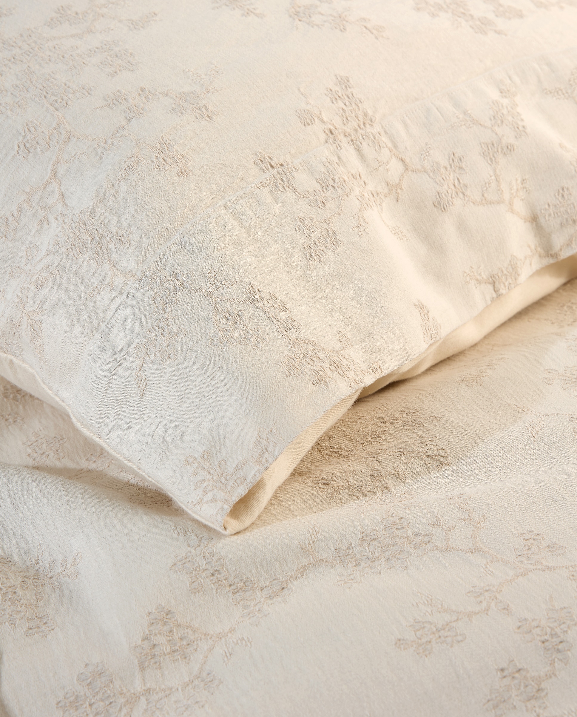 Juego de funda nórdica algodón y lino Madox - Beige Cama 180 cm Beige-4