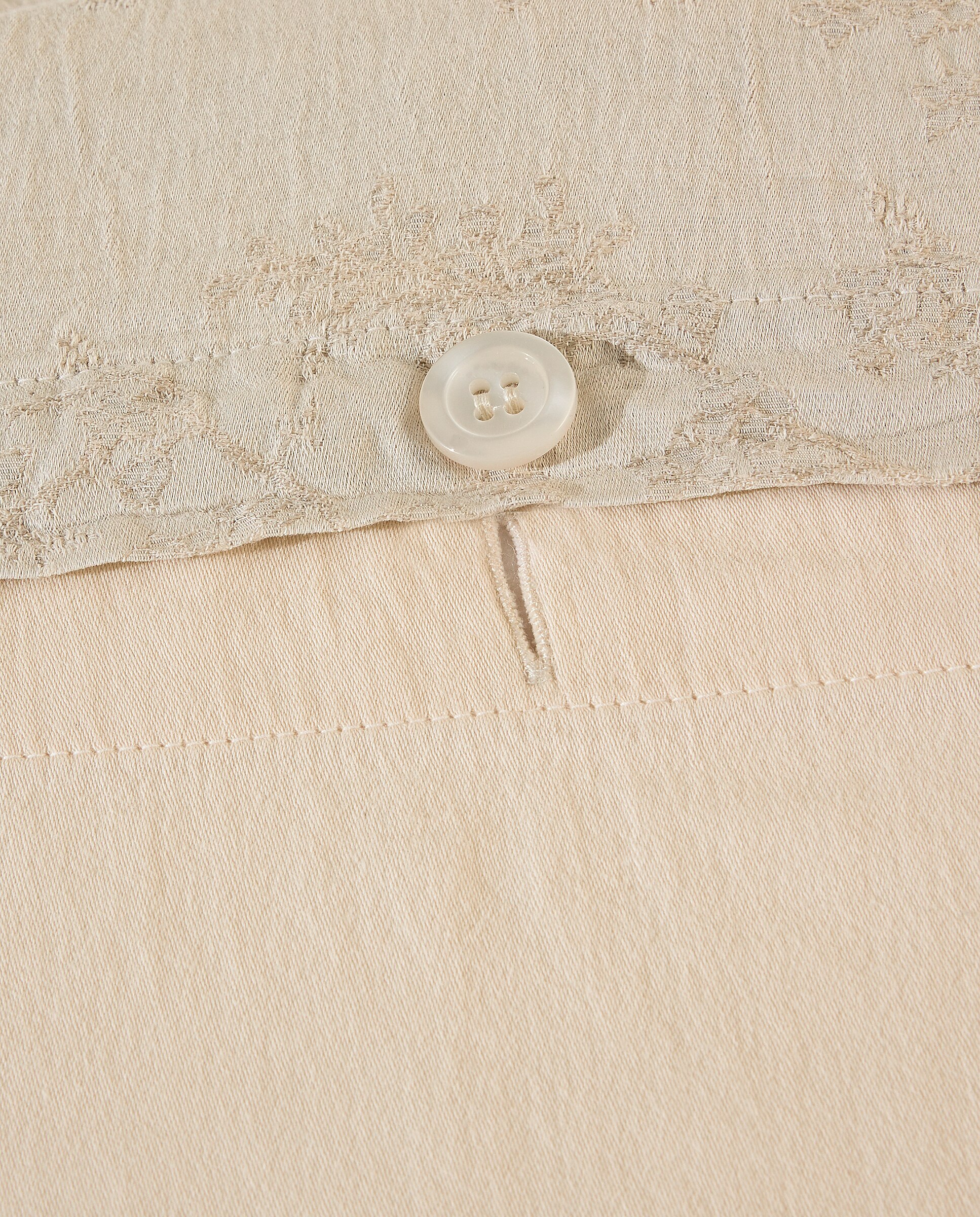 Juego de funda nórdica algodón y lino Madox - Beige Cama 180 cm Beige-5