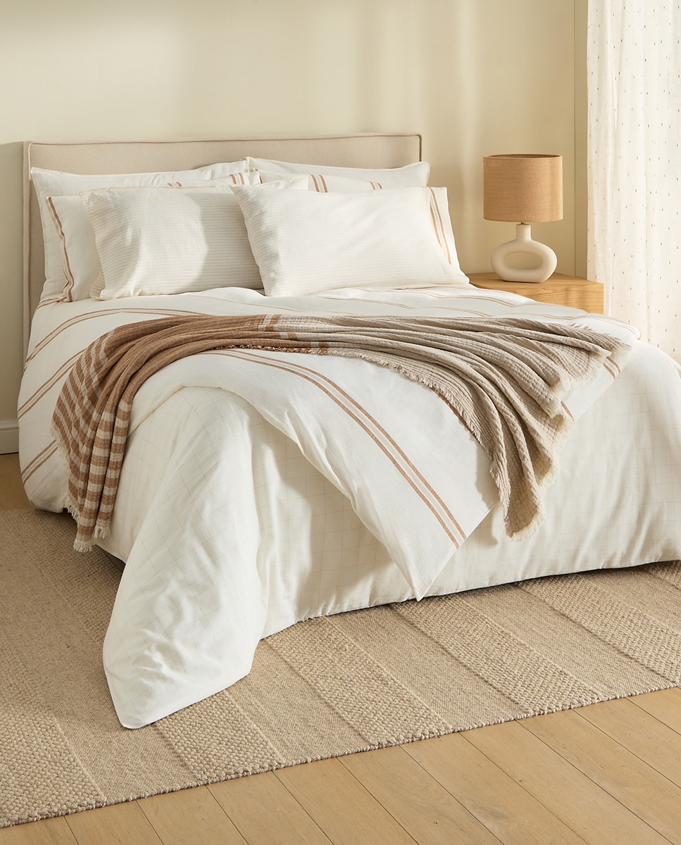 Imagem 0 de Coleção de roupa de cama River bege