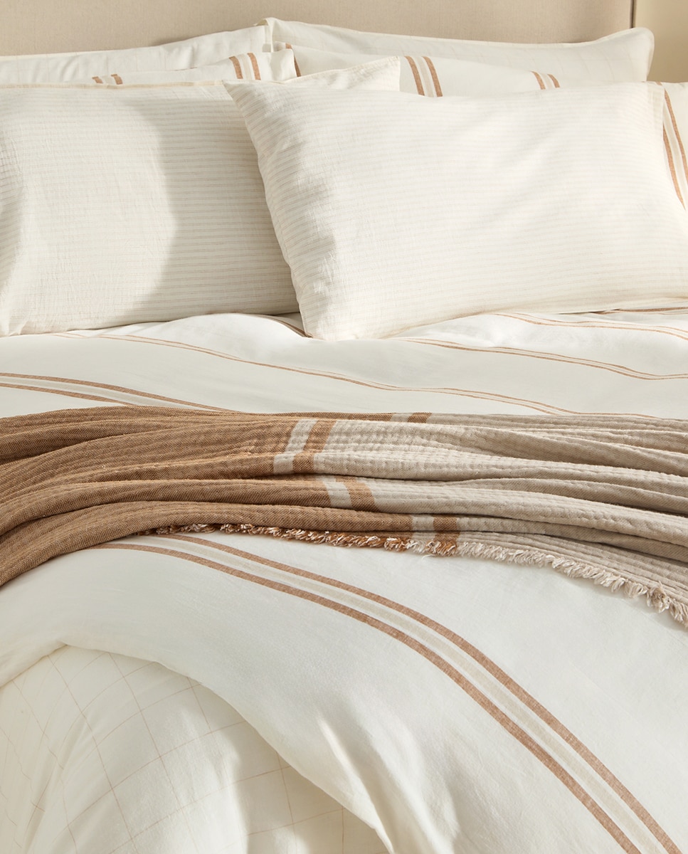 Coleção de roupa de cama River bege 2