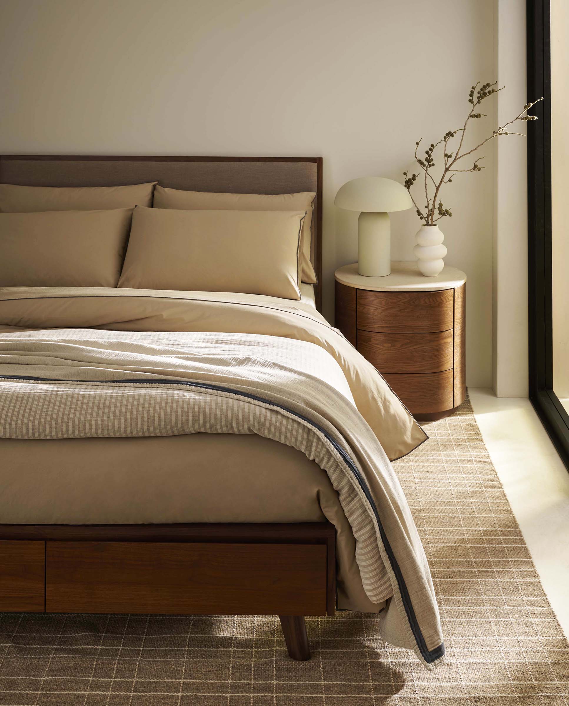 Colección de cama Trevor beige 1