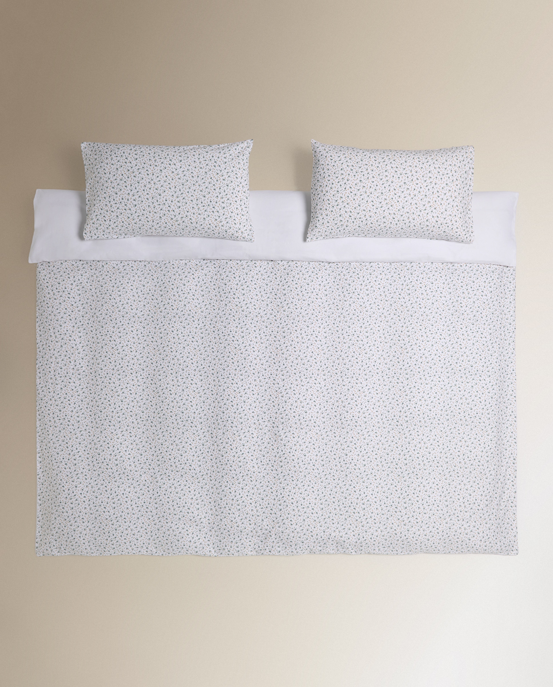 Juego de funda nórdica franela Blanche - Azul Cama 105 cm Azul-2