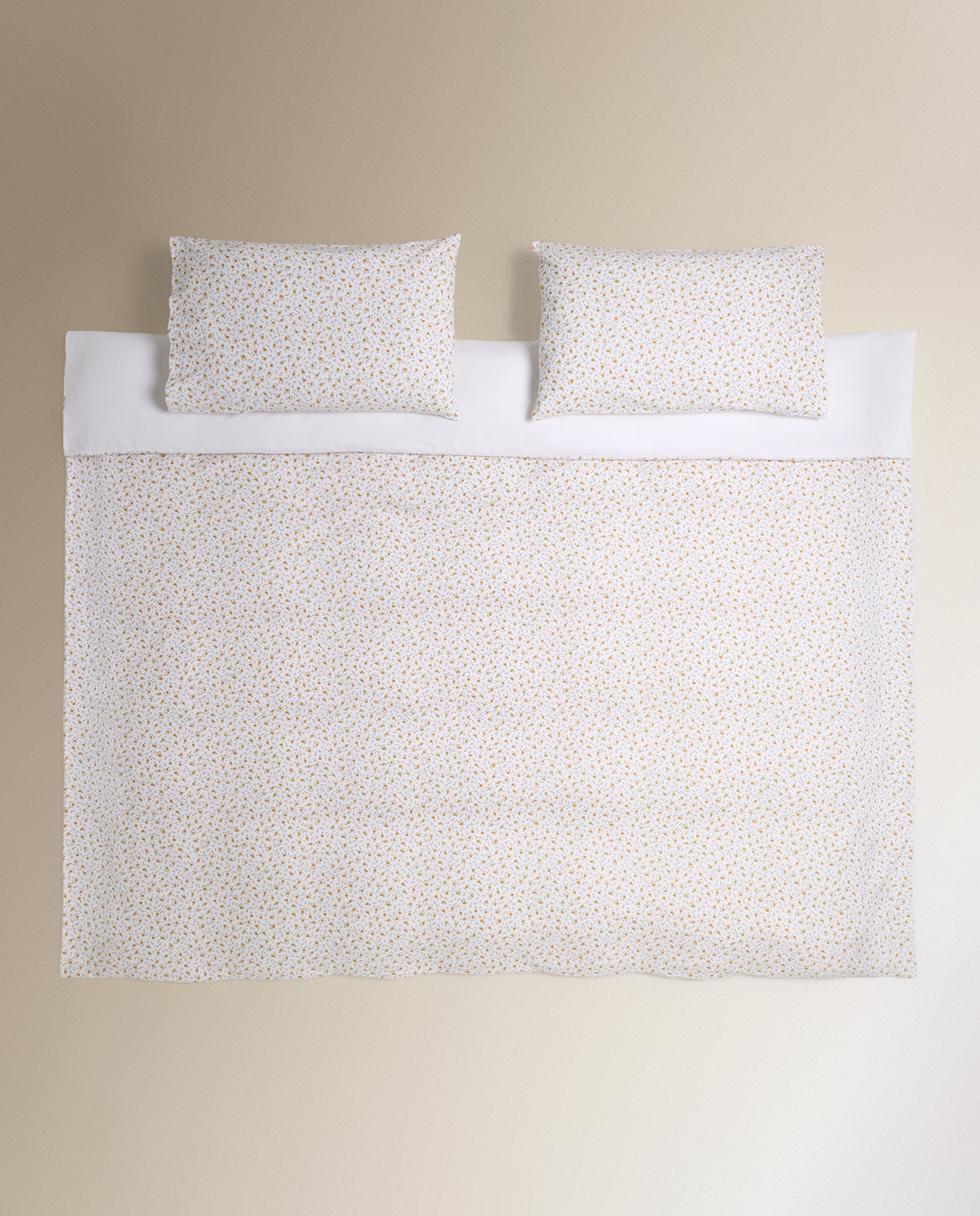 Juego de funda nórdica franela Blanche - Amarillo Cama 105 cm Amarillo-2