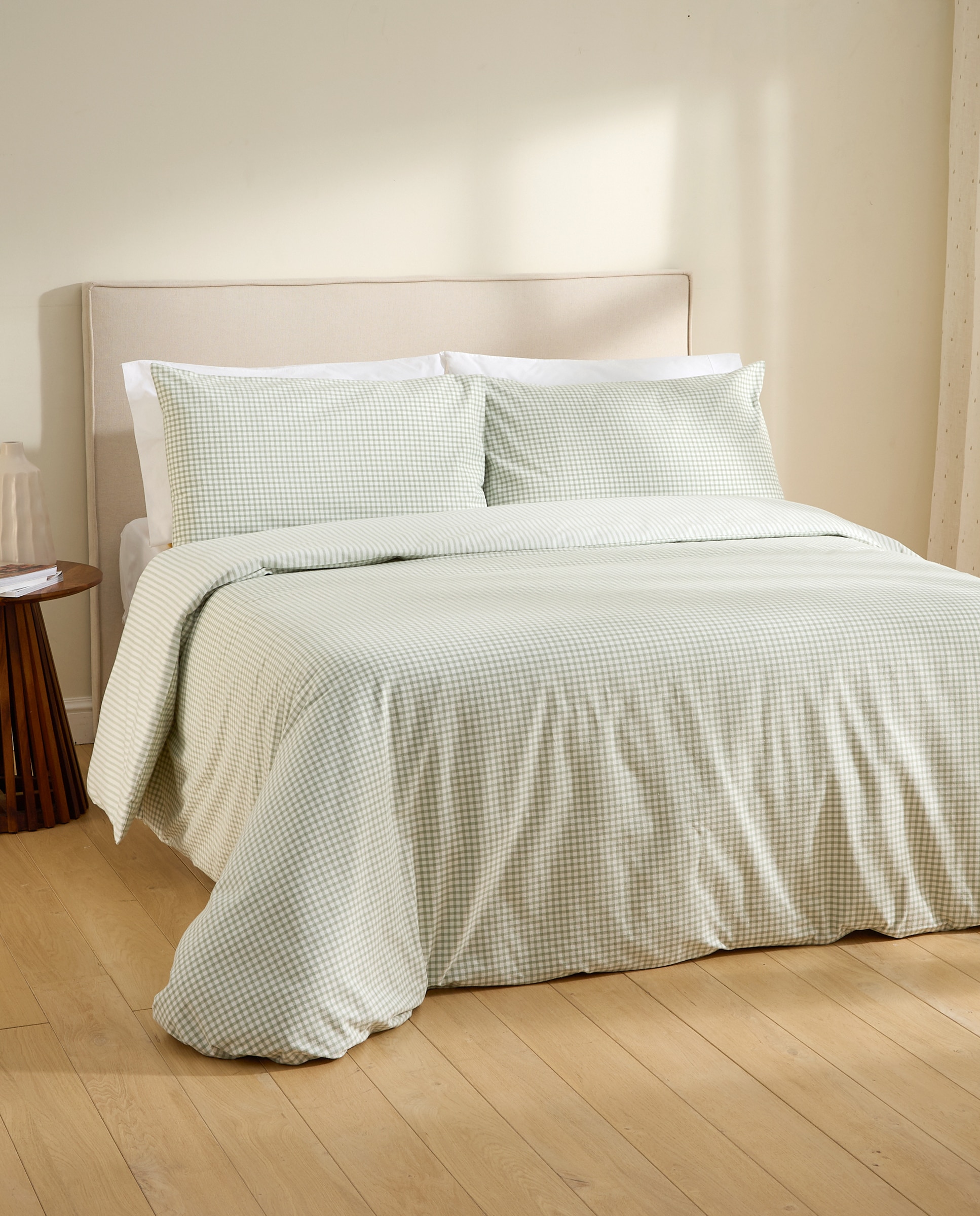 Imagen 1 de Juego de funda nórdica franela Archer - Verde Cama 180 cm Verde