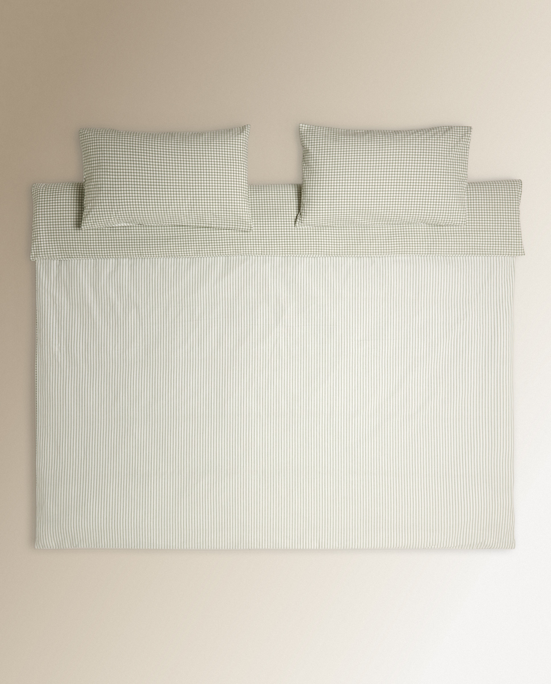 Imagen 3 de Juego de funda nórdica franela Archer - Verde Cama 180 cm Verde