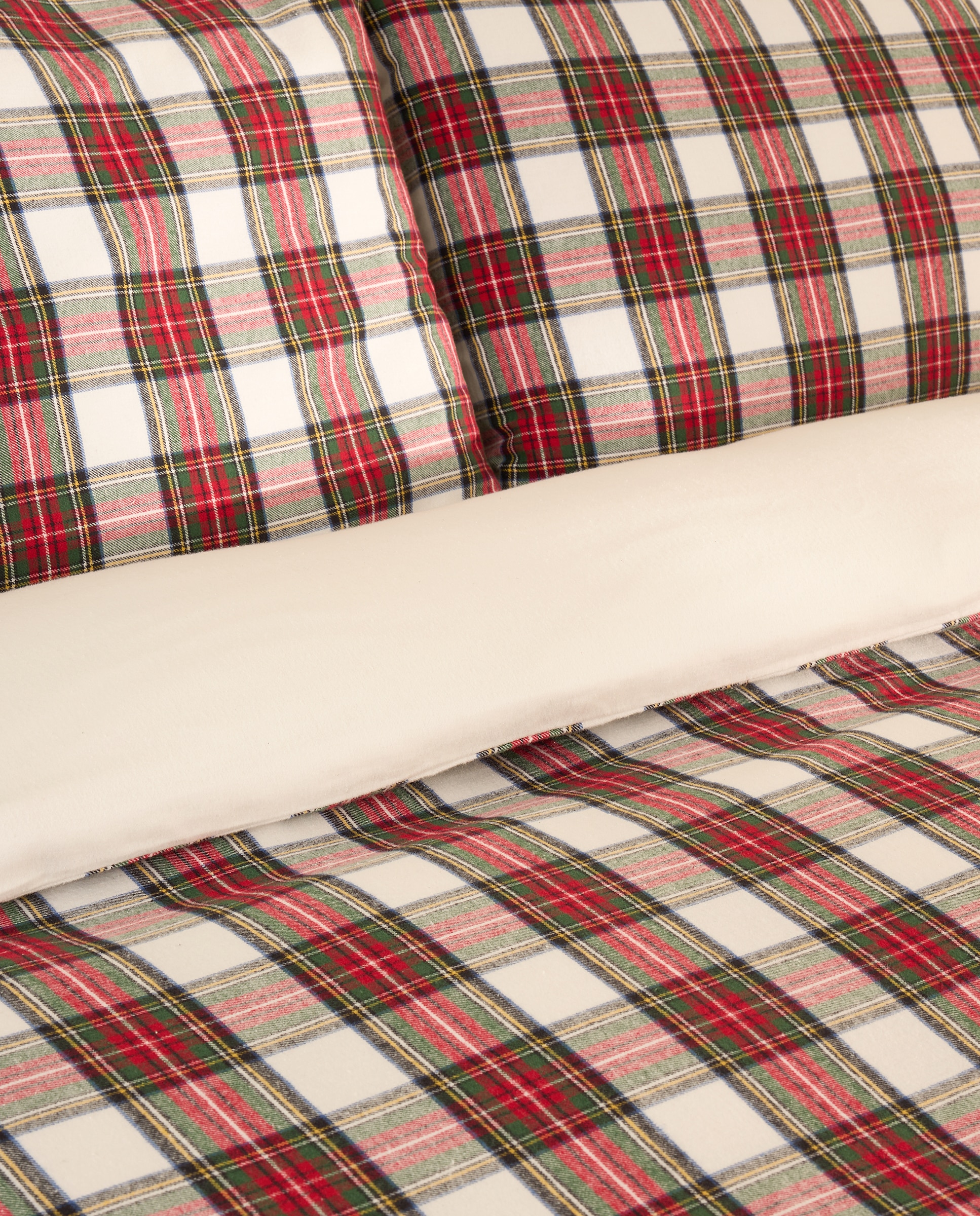 Imagen 3 de Juego de funda nórdica franela Invernes - Rojo Cama 180 cm Rojo