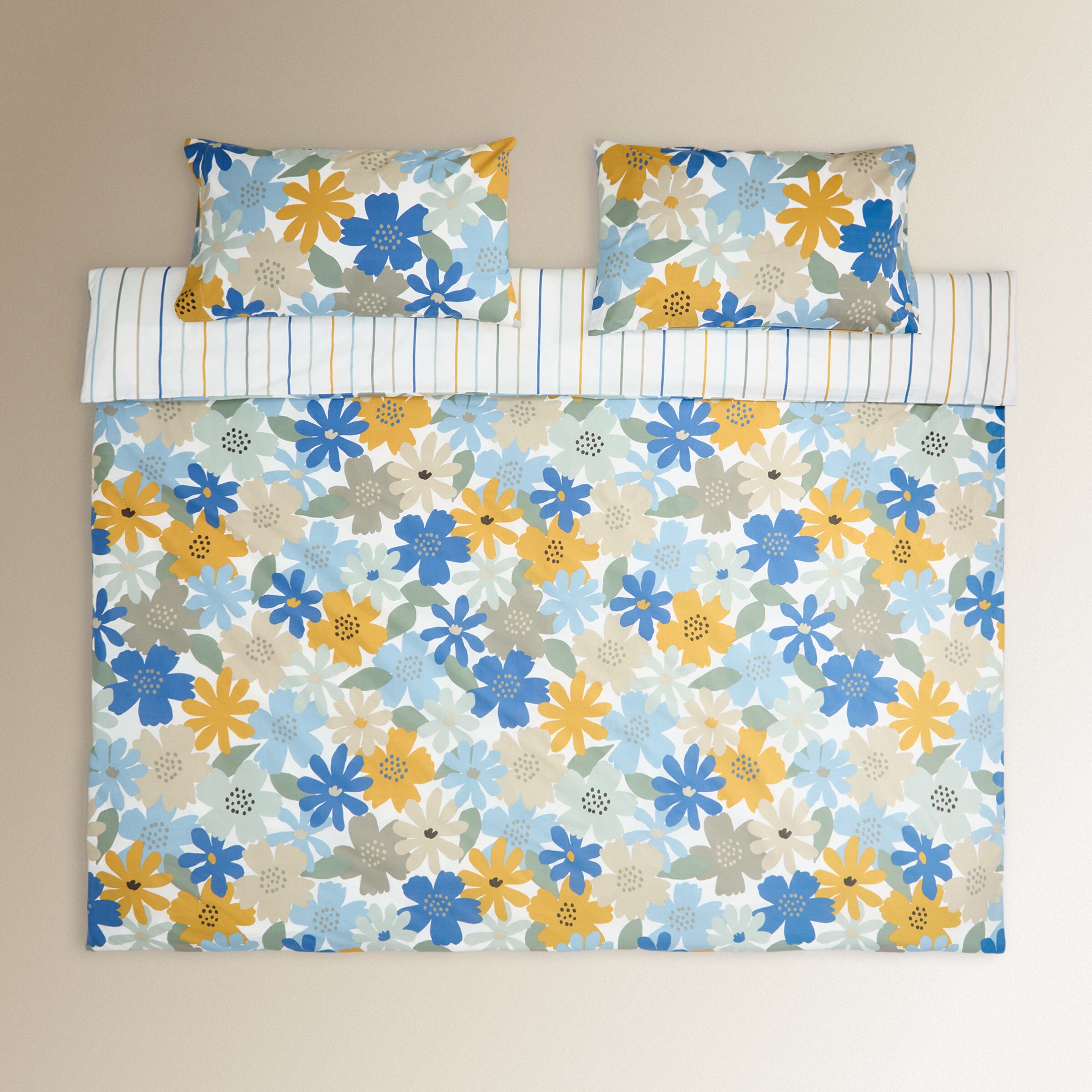 Conjunto de Capa de Edredão em Algodão Finn Multicolor-2