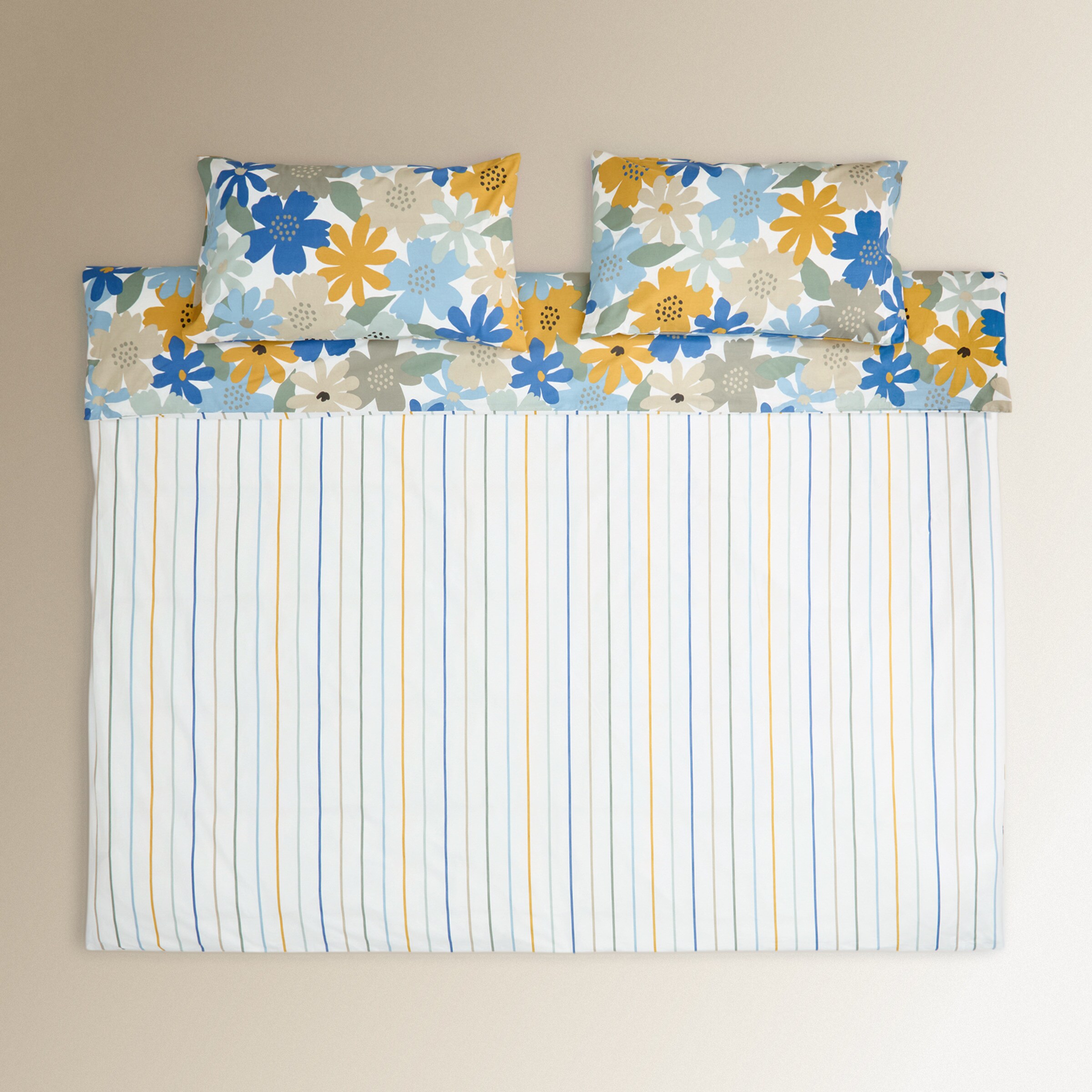 Conjunto de Capa de Edredão em Algodão Finn Multicolor-3