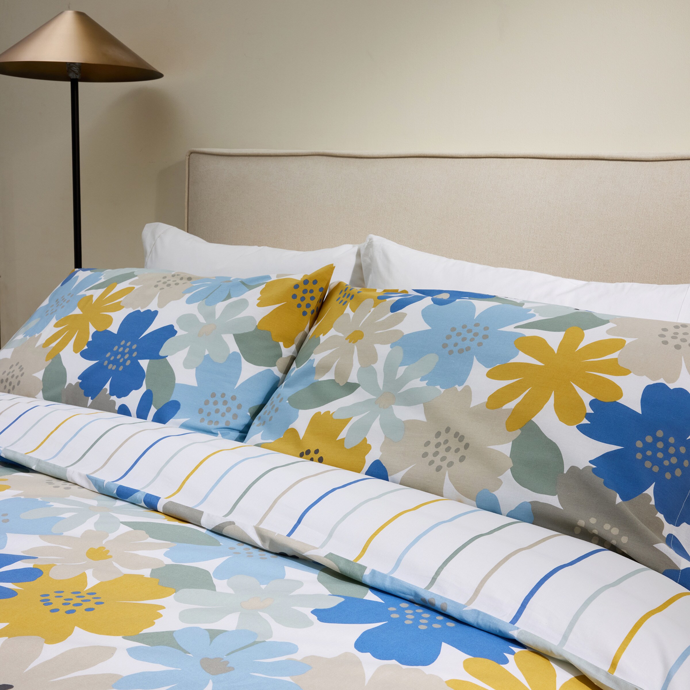 Conjunto de Capa de Edredão em Algodão Finn Multicolor-4