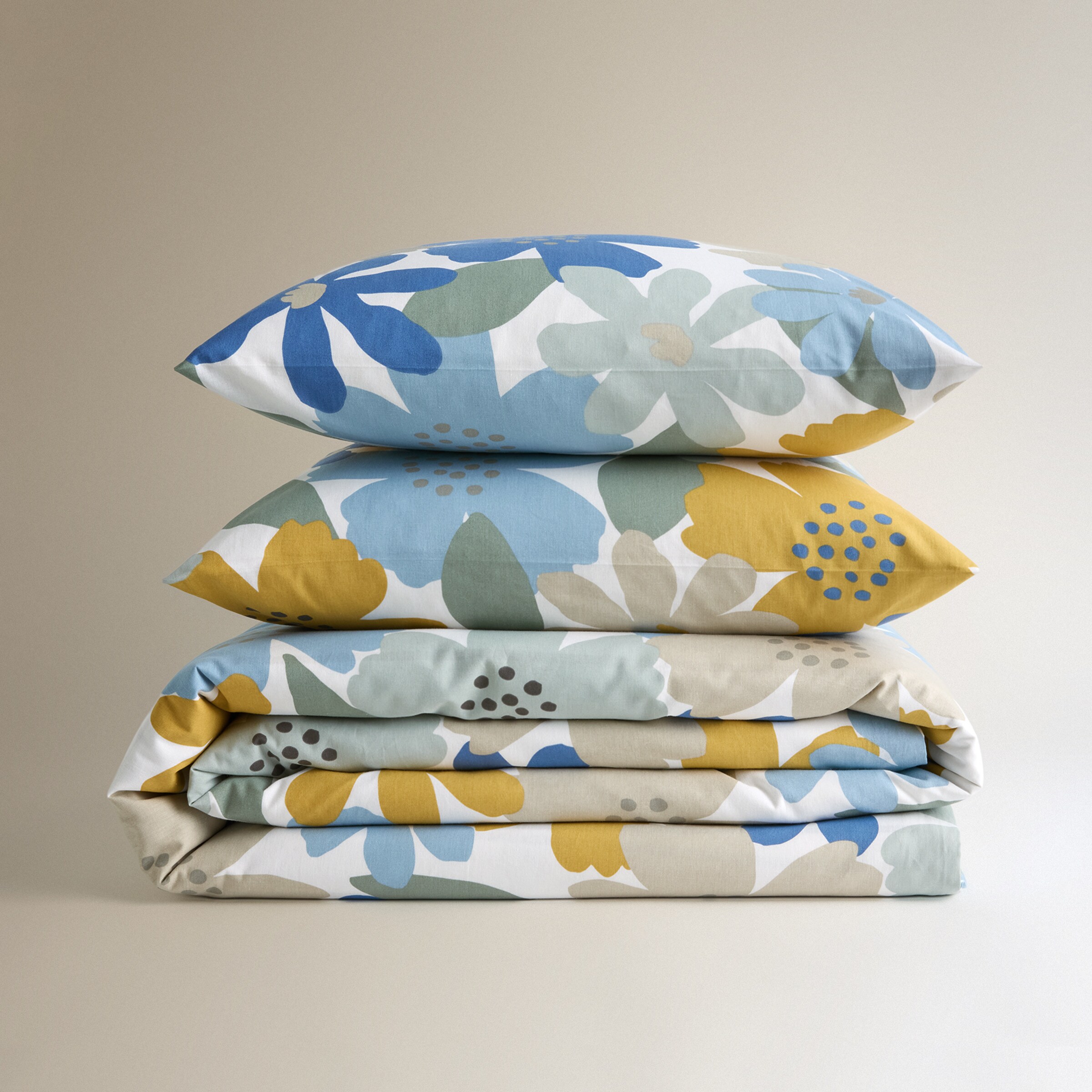 Conjunto de Capa de Edredão em Algodão Finn Multicolor-7