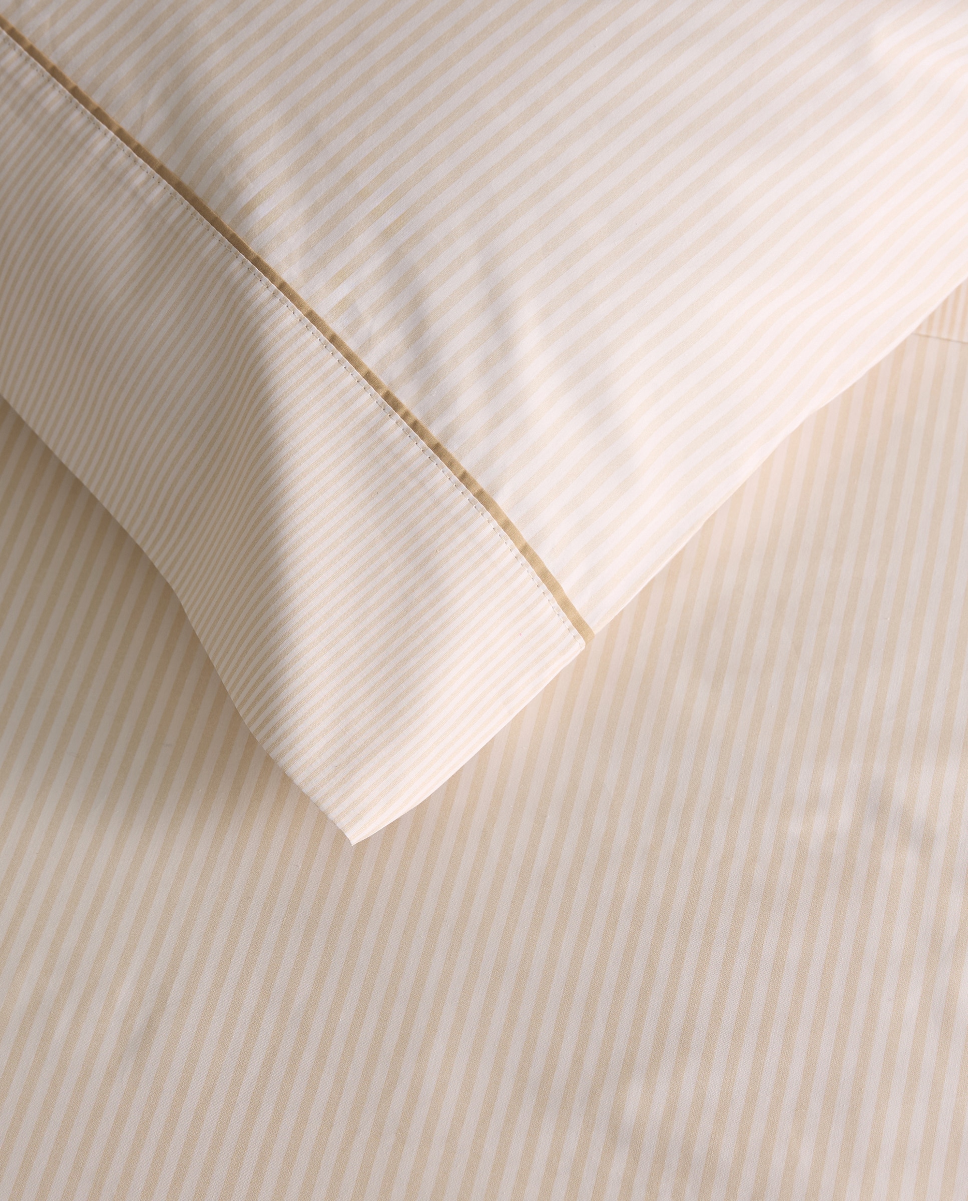 Juego de sábanas algodón Robin - Beige Cama 105 cm Beige-3