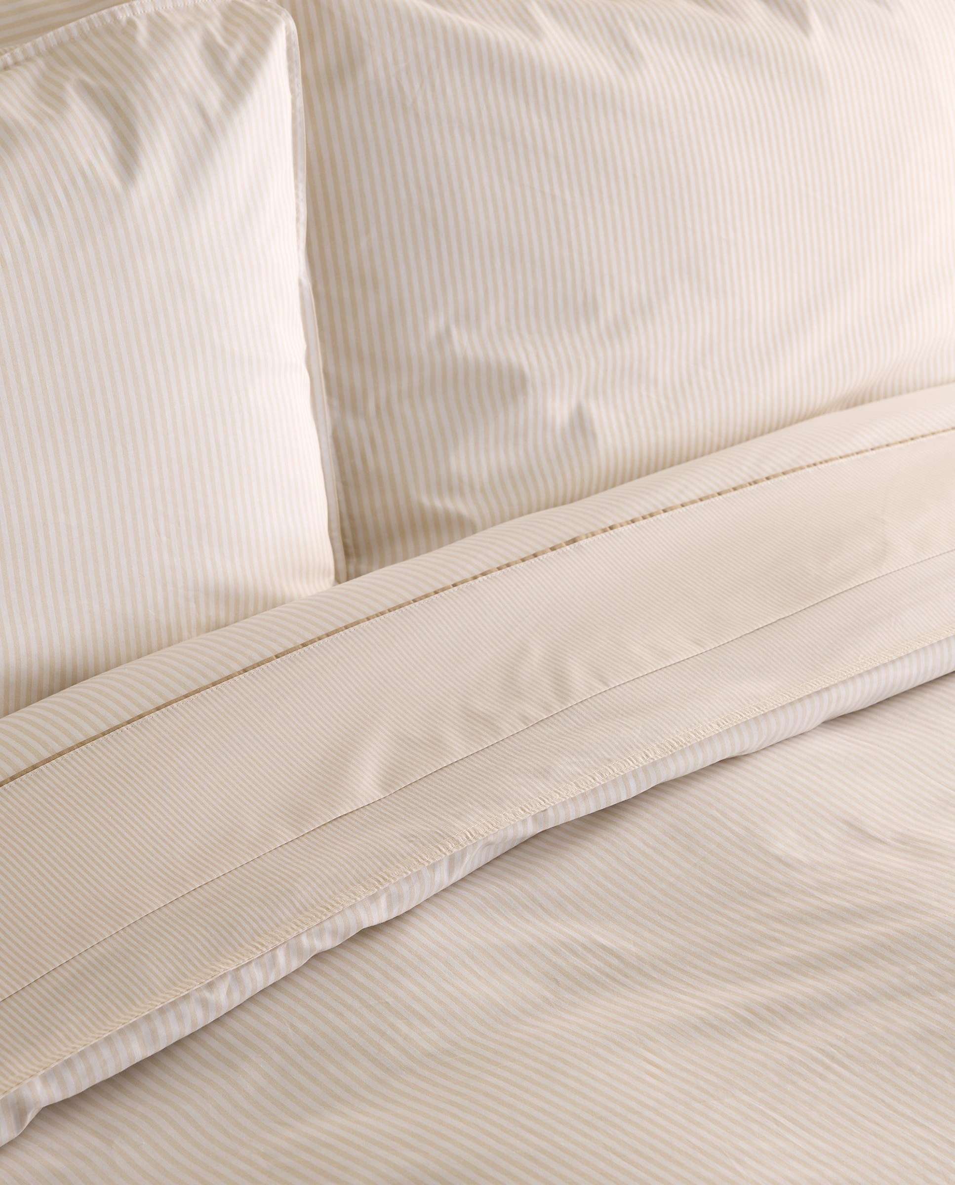 Juego de sábanas algodón Robin - Beige Cama 105 cm Beige-4